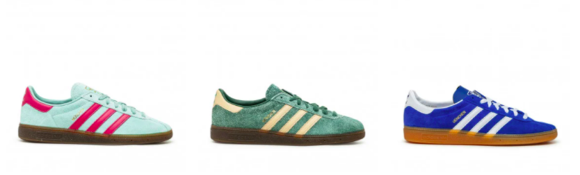 Der adidas Originals München präsentiert sich in drei neuen Farbgebungen