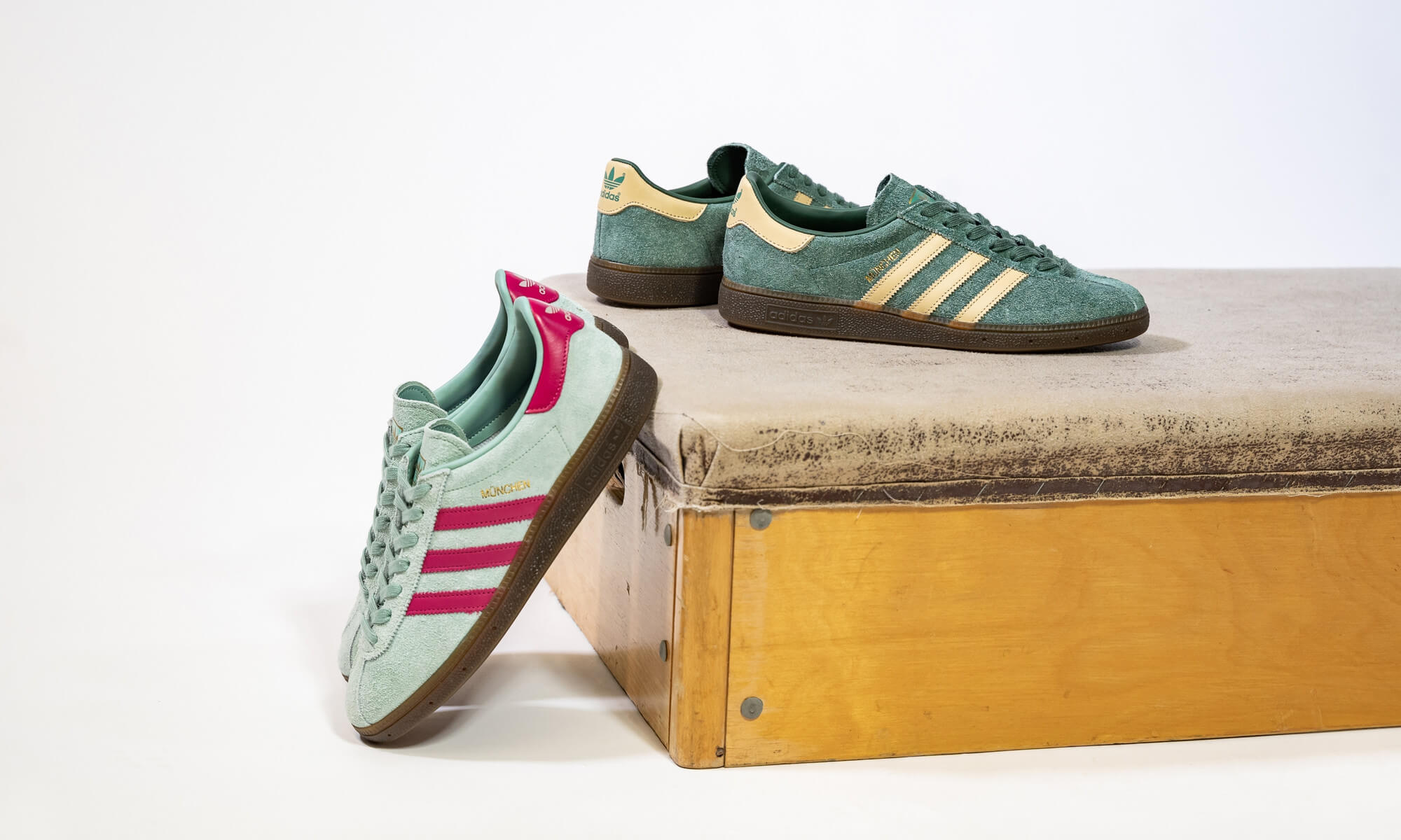 Der adidas Originals München präsentiert sich in drei neuen Farbgebungen