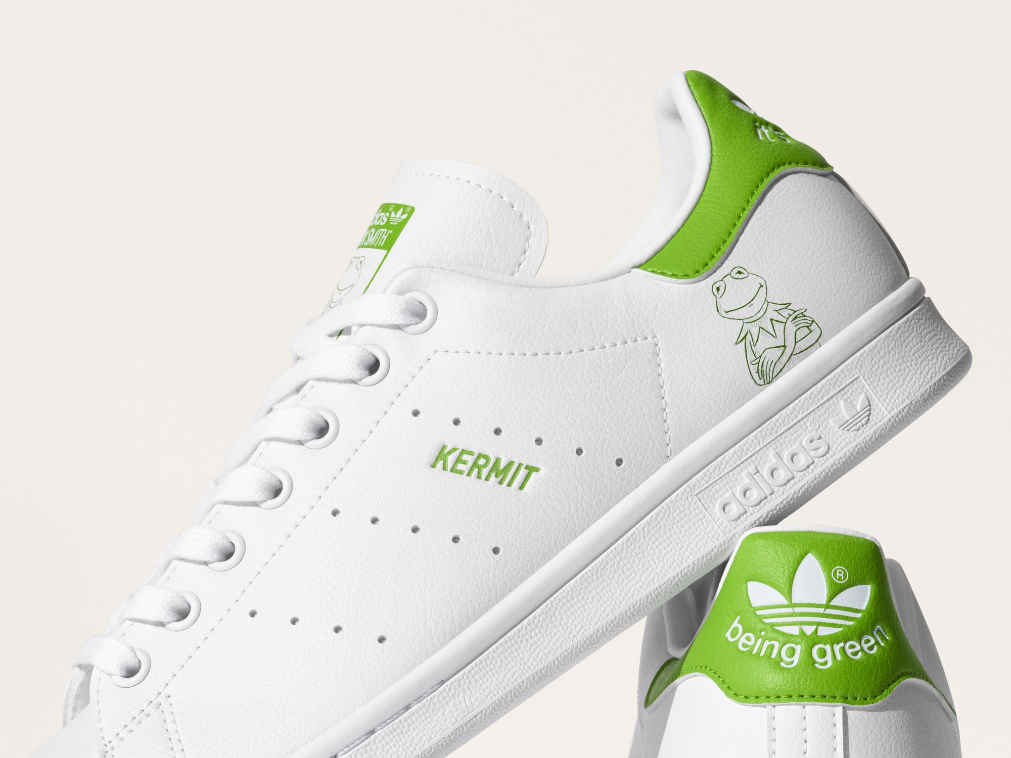 adidas Originals x Disney Stan Smith Kermit The Frog - white/green - FX5550