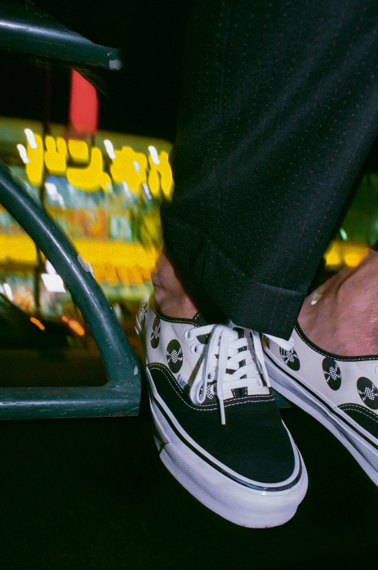 Vans Vault x Wacko Maria OG Authentic LX "Records" white/black - on feet