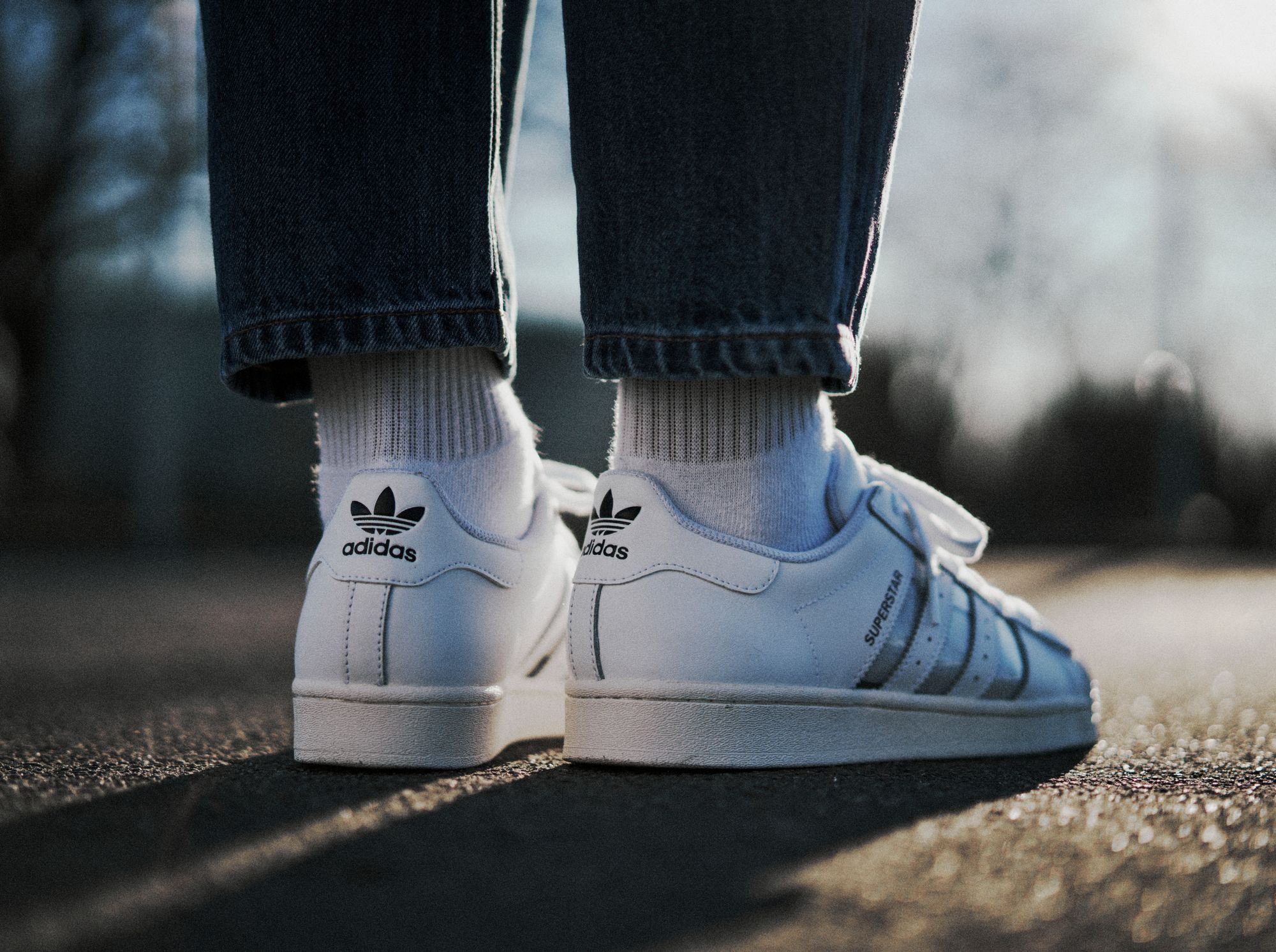 adidas Originals Superstar "see-through Stripes" - cloud white - FY7717