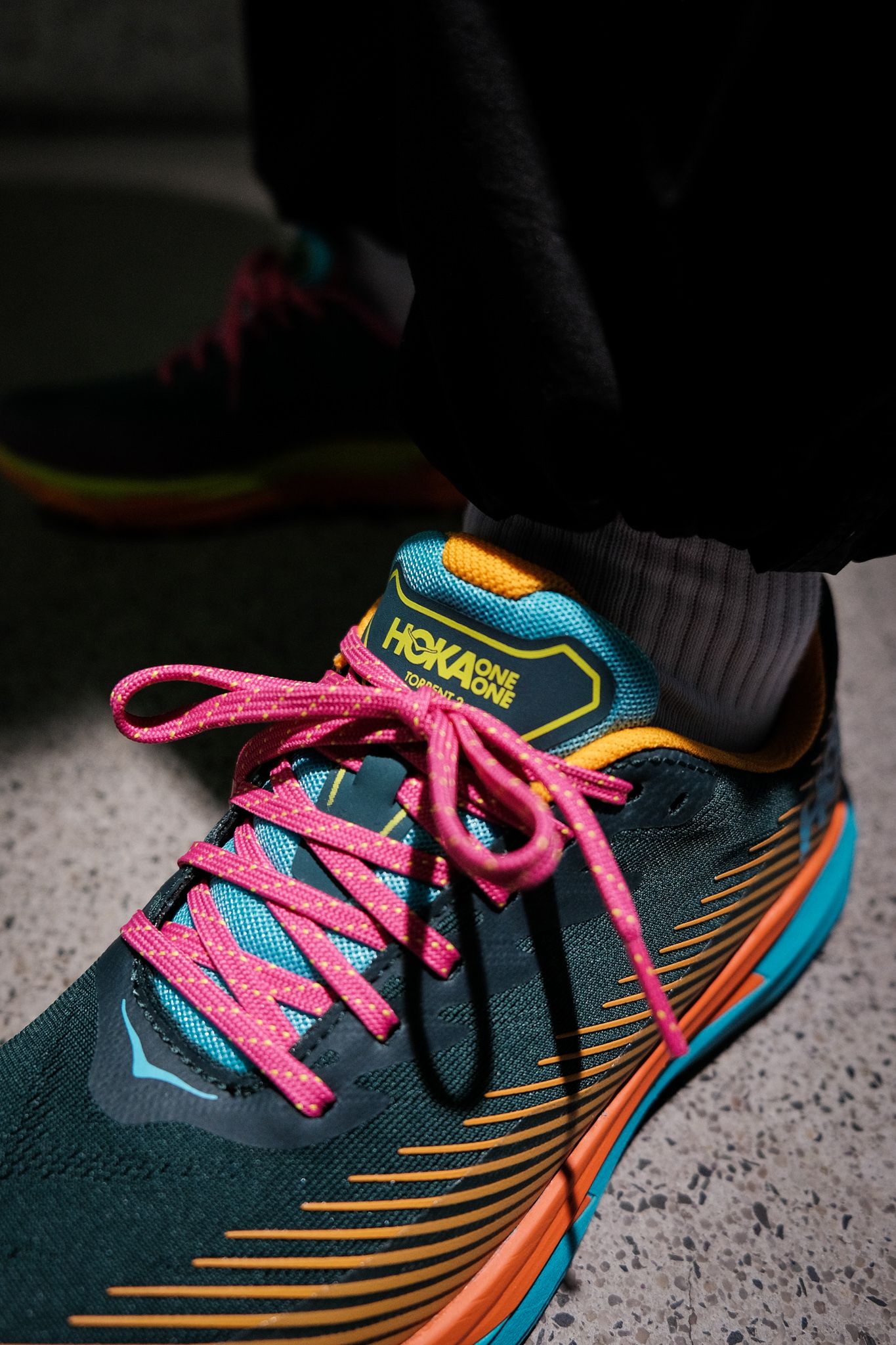 HOKA ONE ONE x Cotopaxi Torrent 2 - 1118438-MGEP - on feet