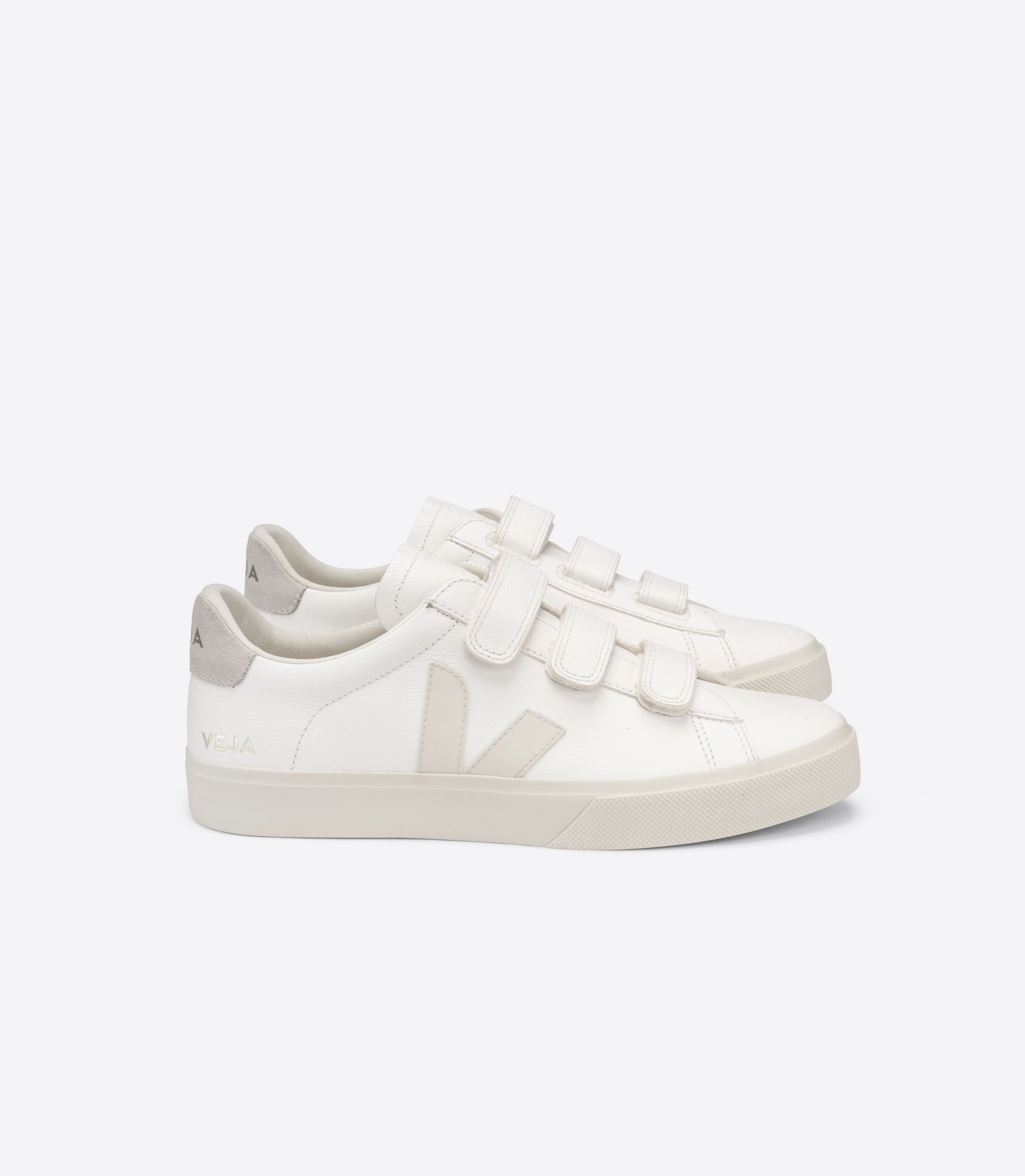 VEJA - Recife - white/pierre/natural velcro sneaker