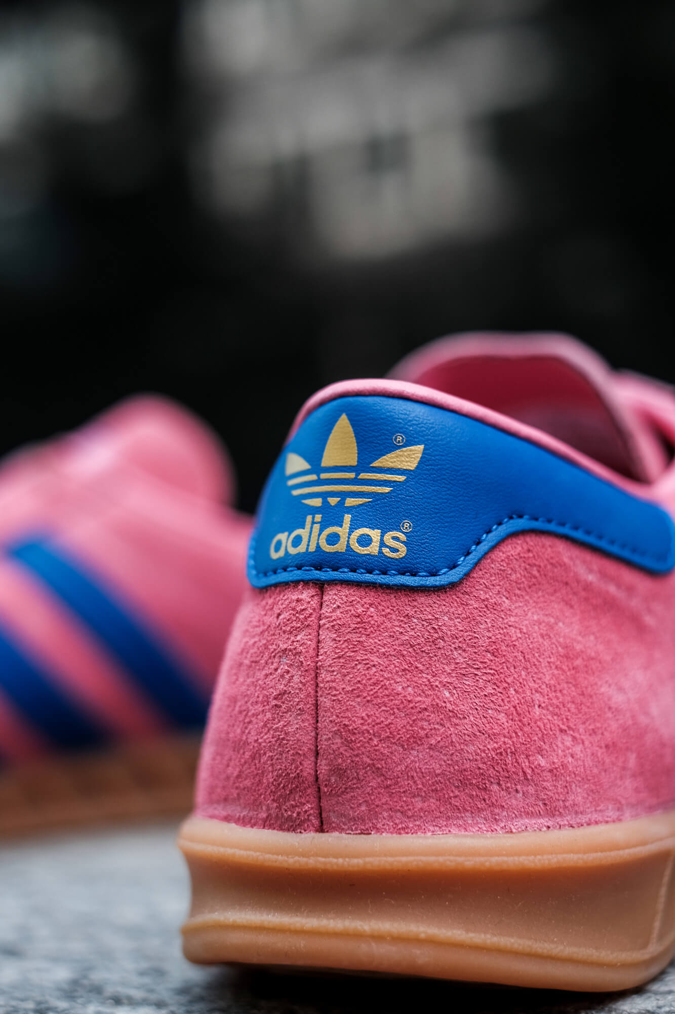 detail der ferse - adidas Hamburg - roston/boblue/gum2 - H00446