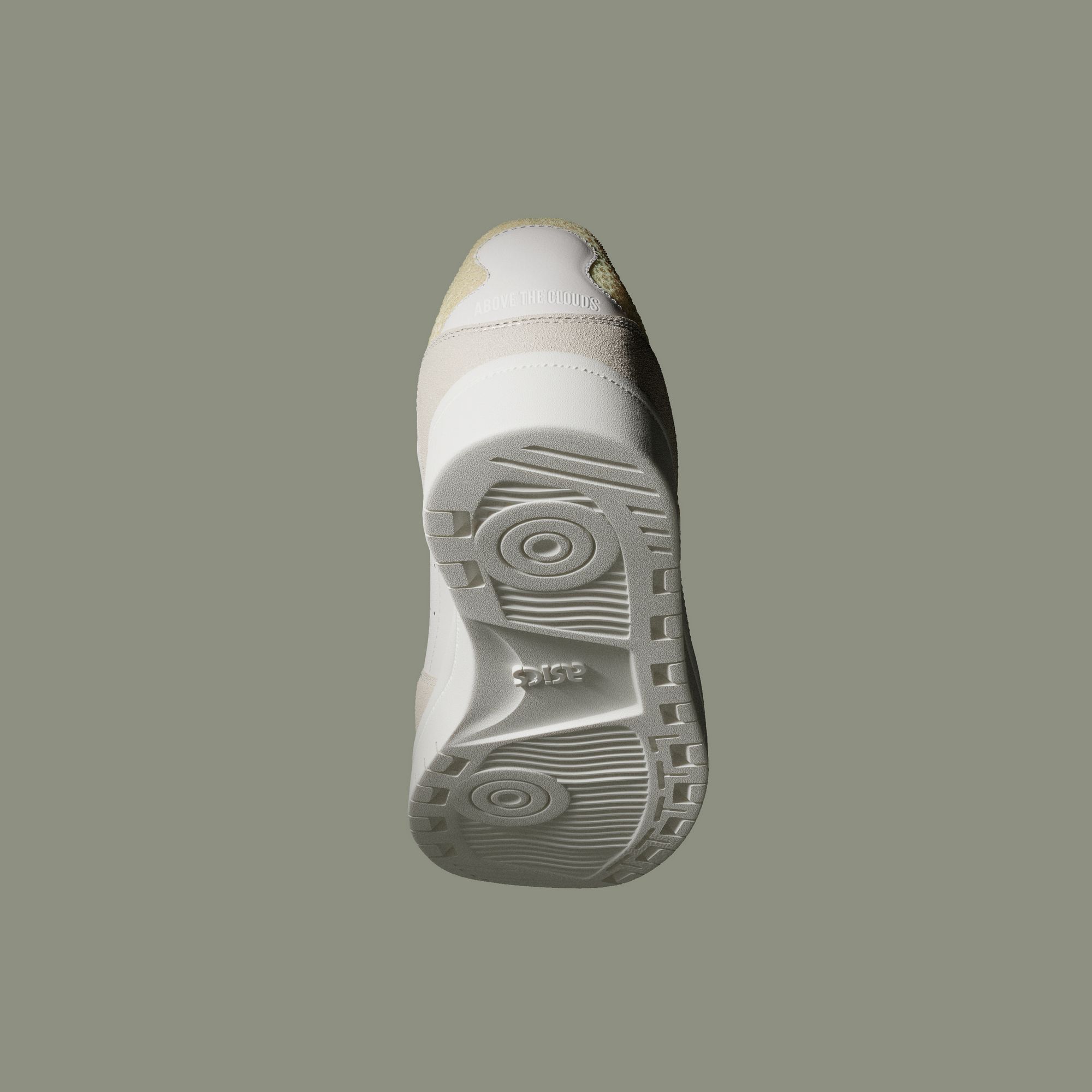 outsole photo of the ASICS Sportstyle x Above The Clouds - Skycourt - birch/sage green - 1201A39-200