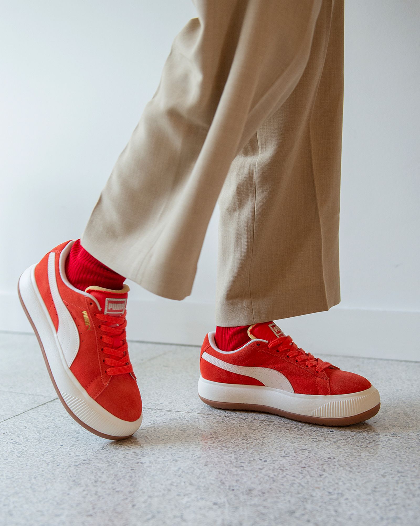PUMA Suede Mayu UP - grenadine red & lapis blue