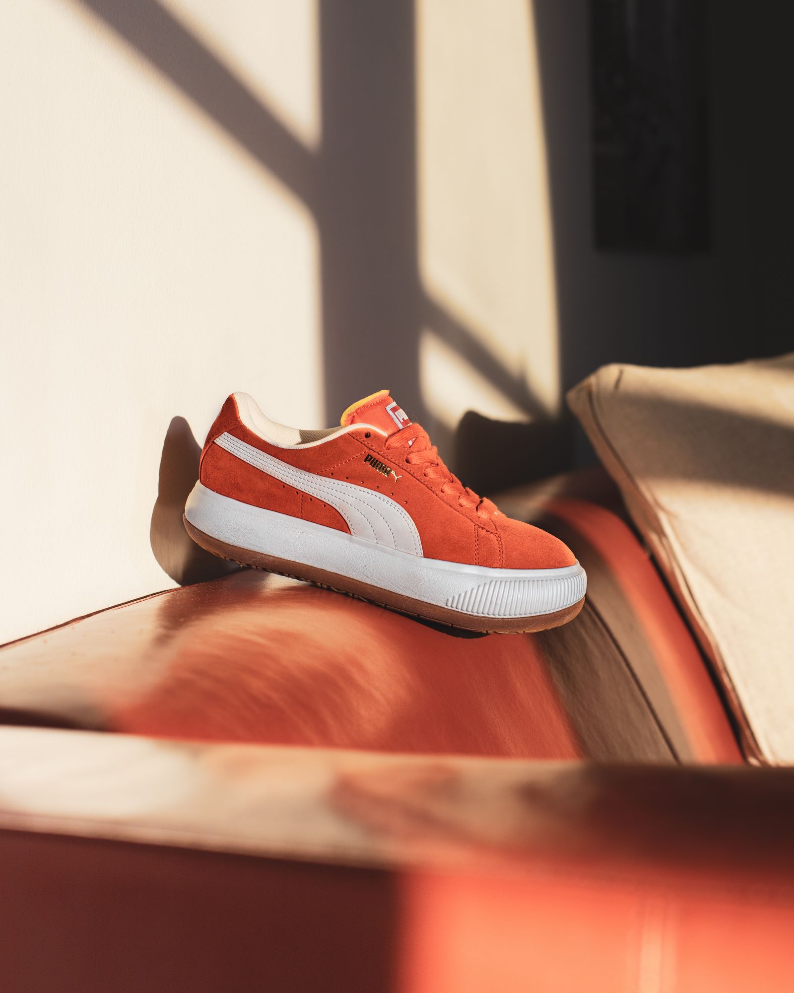 PUMA Suede Mayu UP - grenadine red & lapis blue