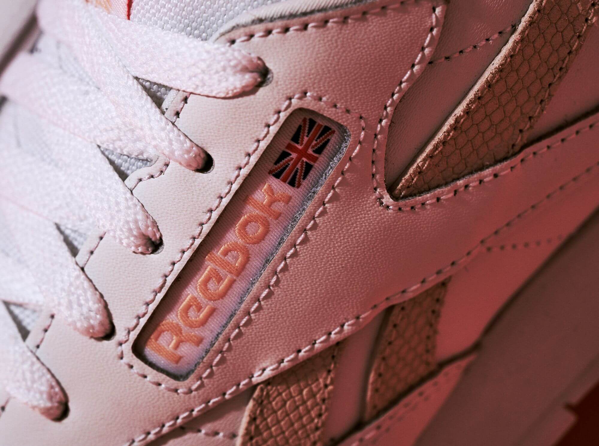Reebok Classic Leather white/aura orange/ceramic pink