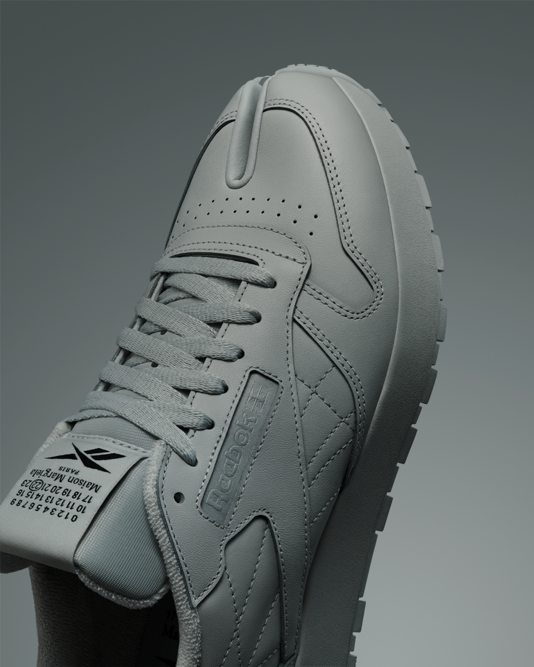 Reebok x Maison Margiela Classic Leather Tabi - Pure Grey 2 / Black / White - H05534