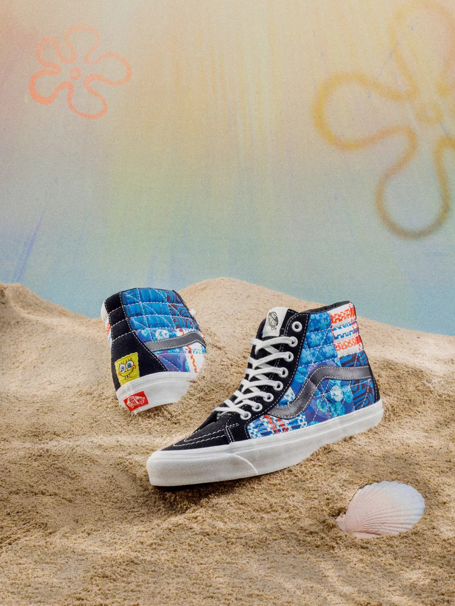 Vans x SpongeBob -Sk8-Hi - Sandy Liang/Patchwork - VN0A54FB9ZP1