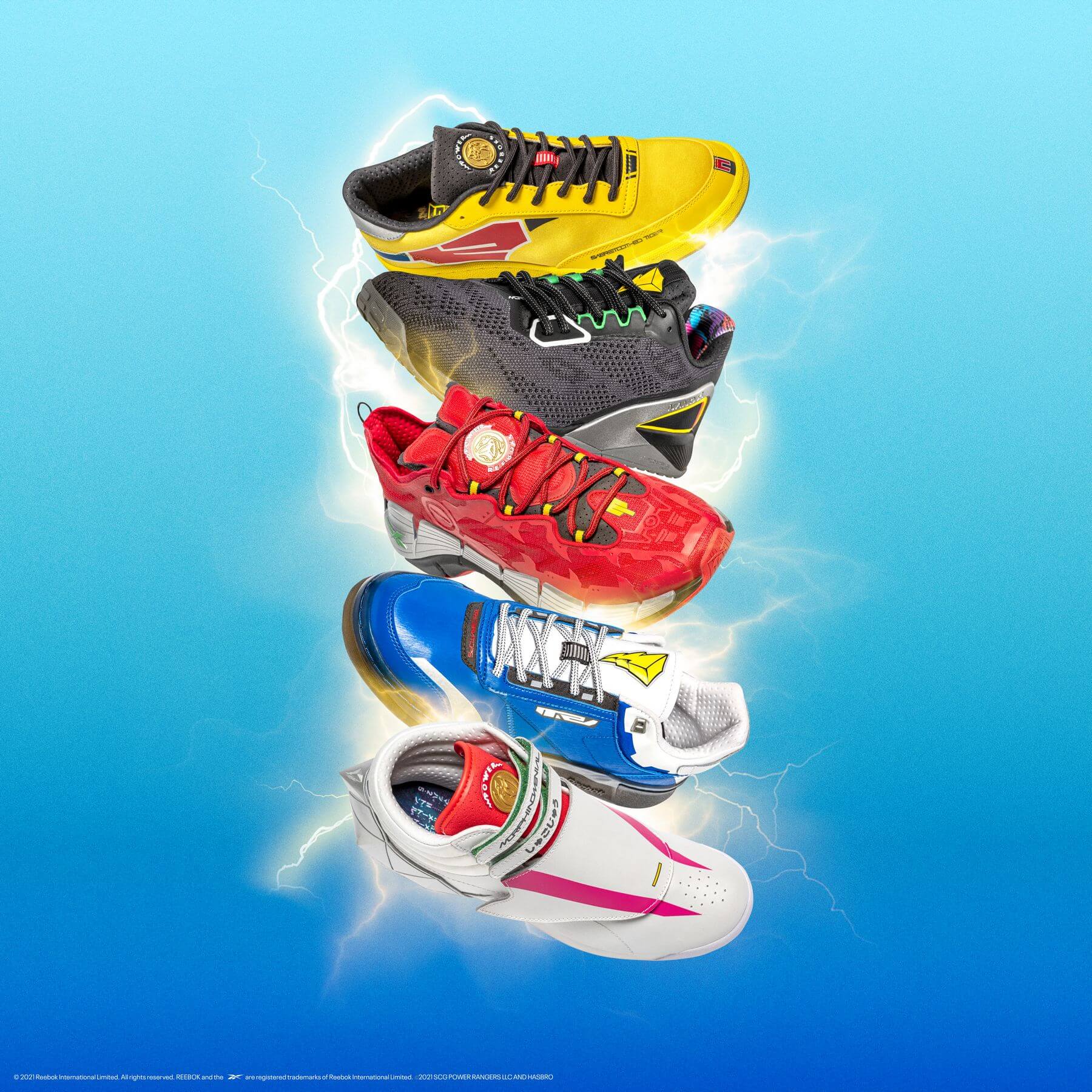 Mighty Morphin Power Rangers x Reebok - Multi-Part Sneaker Collection