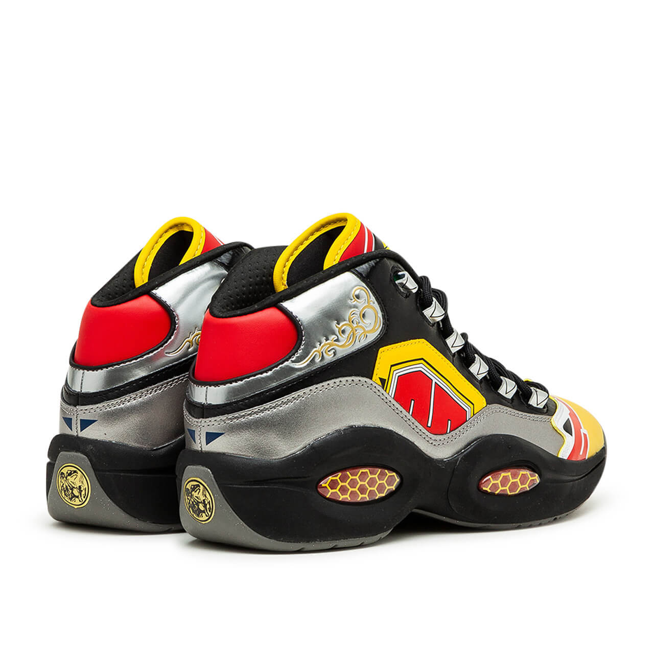 Reebok x Power Rangers - Question Mid - black/silver metallic/vector red - GY0590