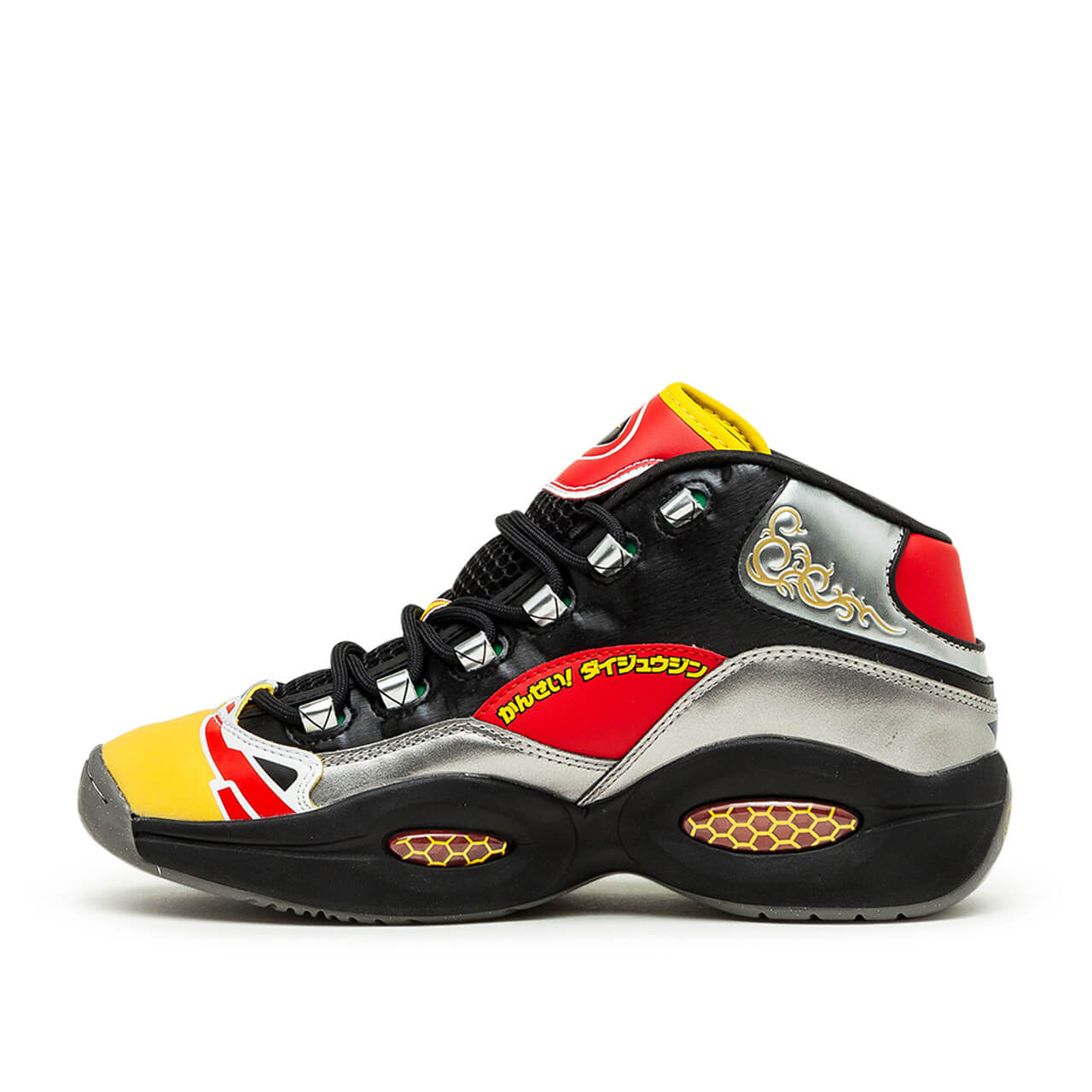 Reebok x Power Rangers - Question Mid - black/silver metallic/vector red - GY0590