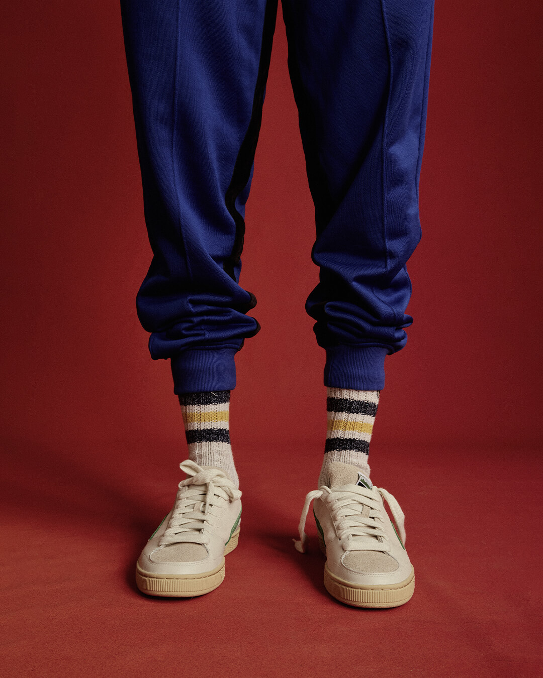 on feet photo - RHUDE - PUMA x Rhuigi Villaseñor - Suede - whisper white/juniper - 382155-01