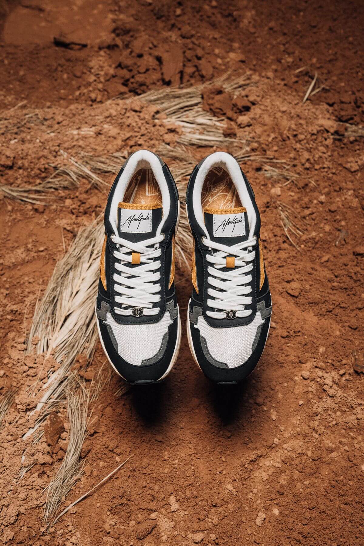 Afew Goods - Yamasura Runner - "Soil" - black/dark grey/soil brown - AG005YS01OG