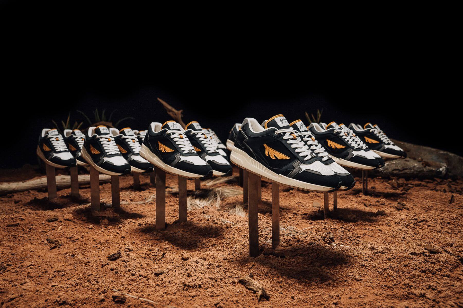 Afew Goods - Yamasura Runner - "Soil" - black/dark grey/soil brown - AG005YS01OG