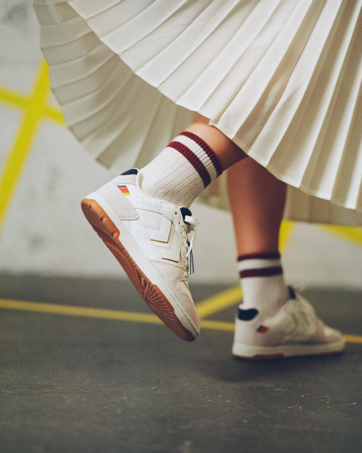 on feet - hummel x Vitamalz - sneaker collab