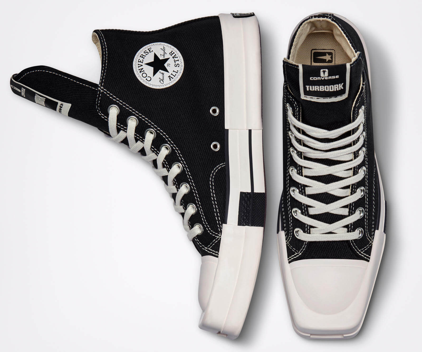 Converse x Rick Owens - DRKSHDW - TurboDark Chuck 70 High