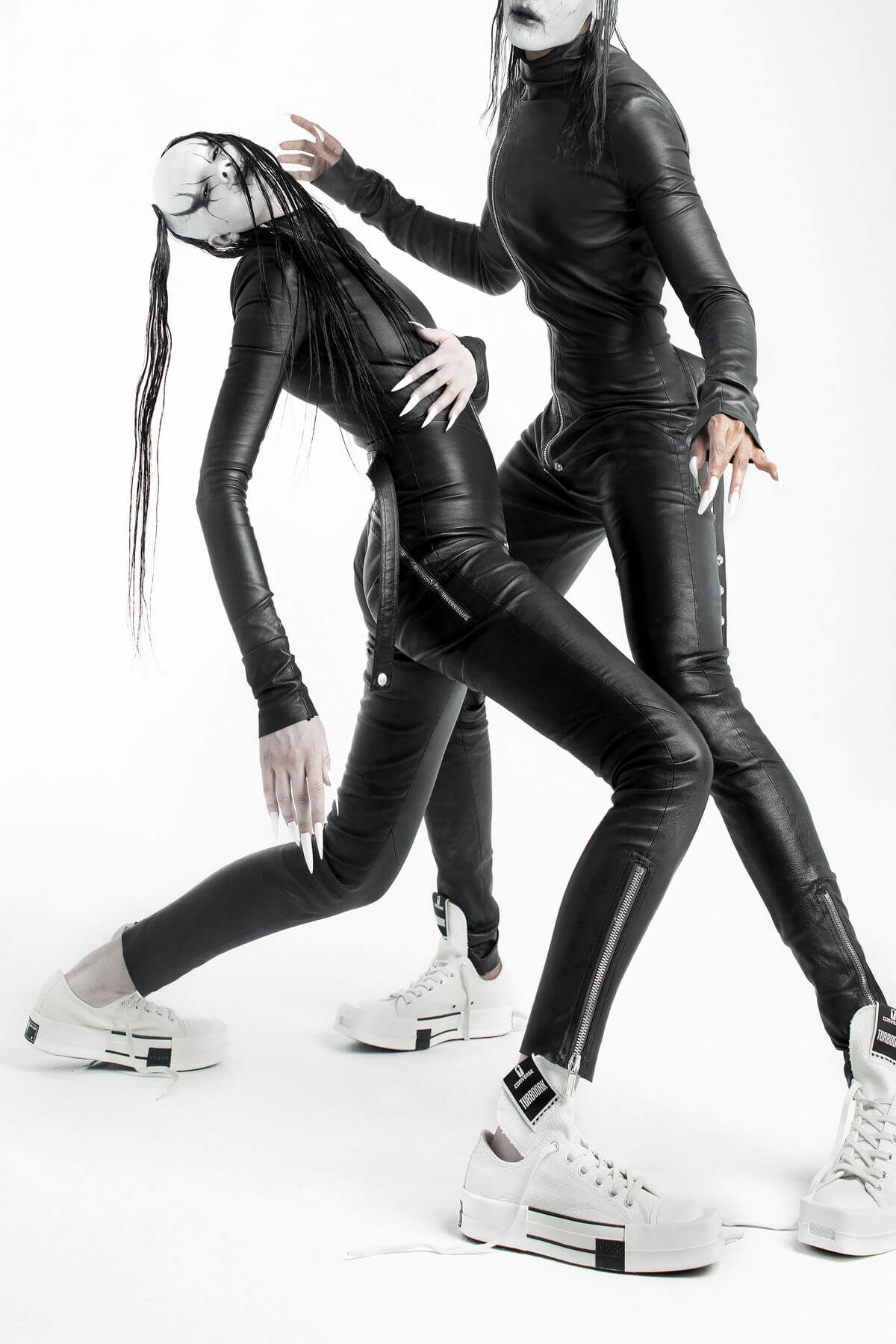 Converse x Rick Owens - DRKSHDW - TurboDark Chuck 70 Low white and High black