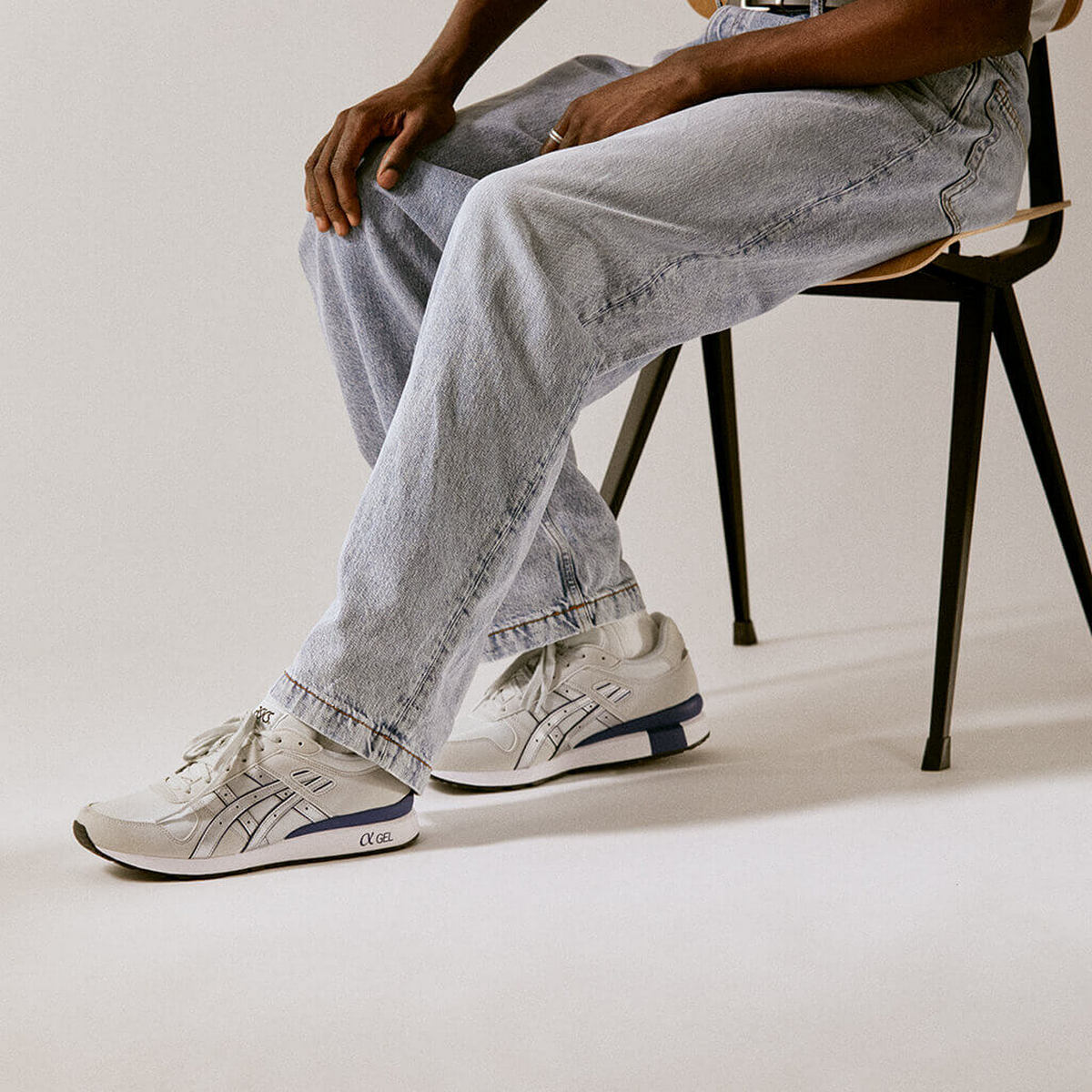 on feet: ASICS SportStyle - GT-II - glacier grey/asics blue - 1201A253-035