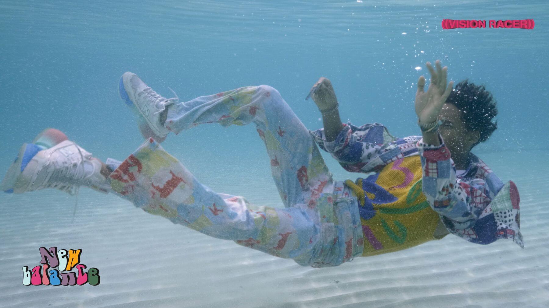 New Balance x Jaden Smith - Vision Racer - "Trippy Summer" - sea salt/storm blue - MSVRCV1
