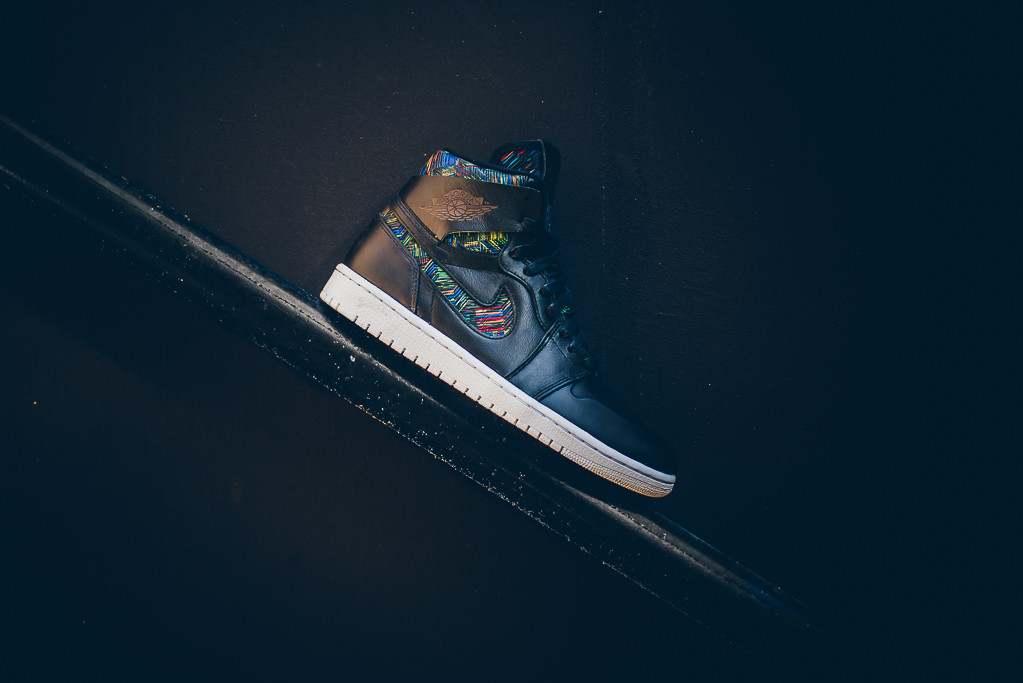 Nike Air Jordan 1 Retro High - Nouveau BHM / Black History Month - black/white/voltage green - 836749-045