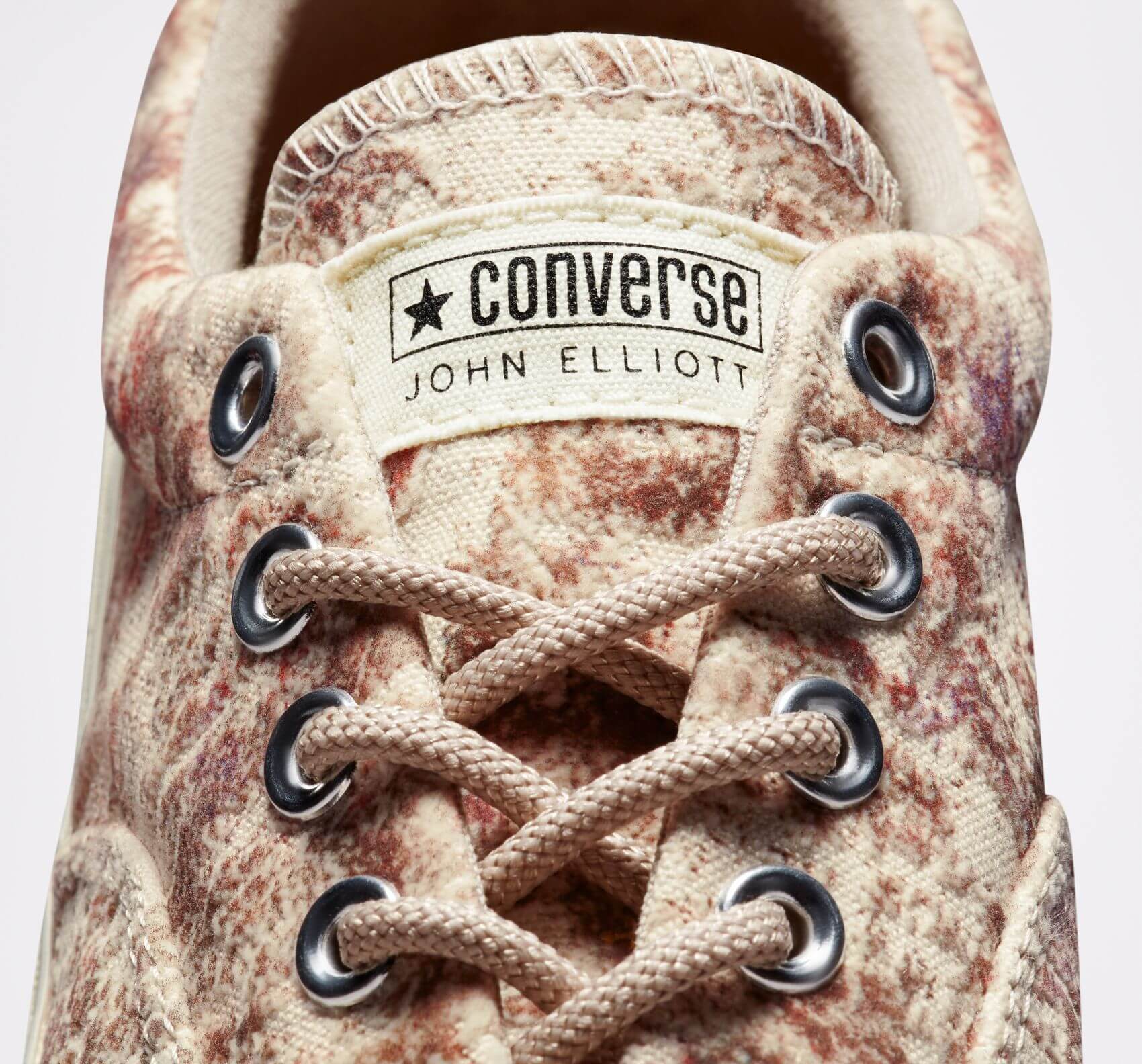 Converse x John Elliott Skidgrip OX antique white & french oak – perfectly imperfect