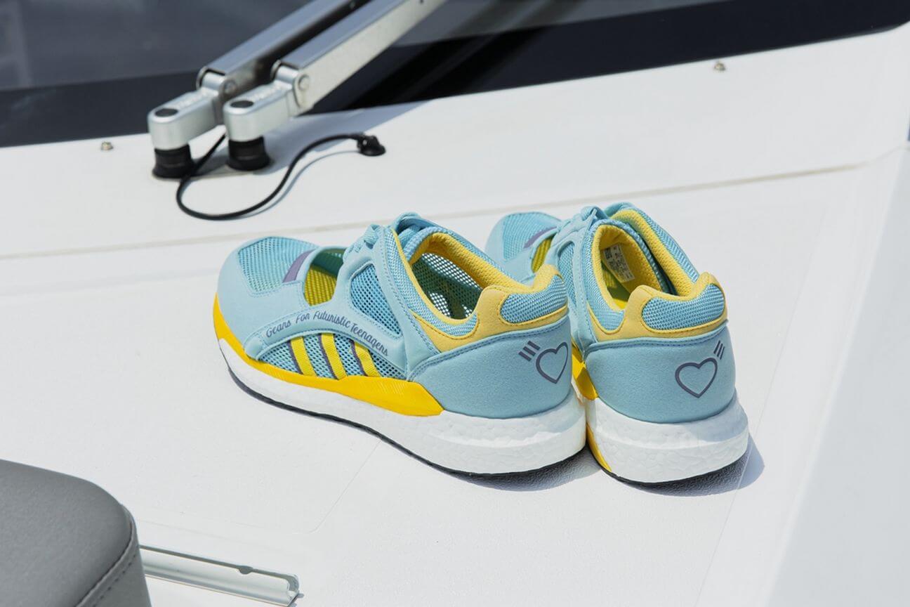 adidas ZX 8000 Torsion OG Farbschema beim Human Made Questar & EQT Racing