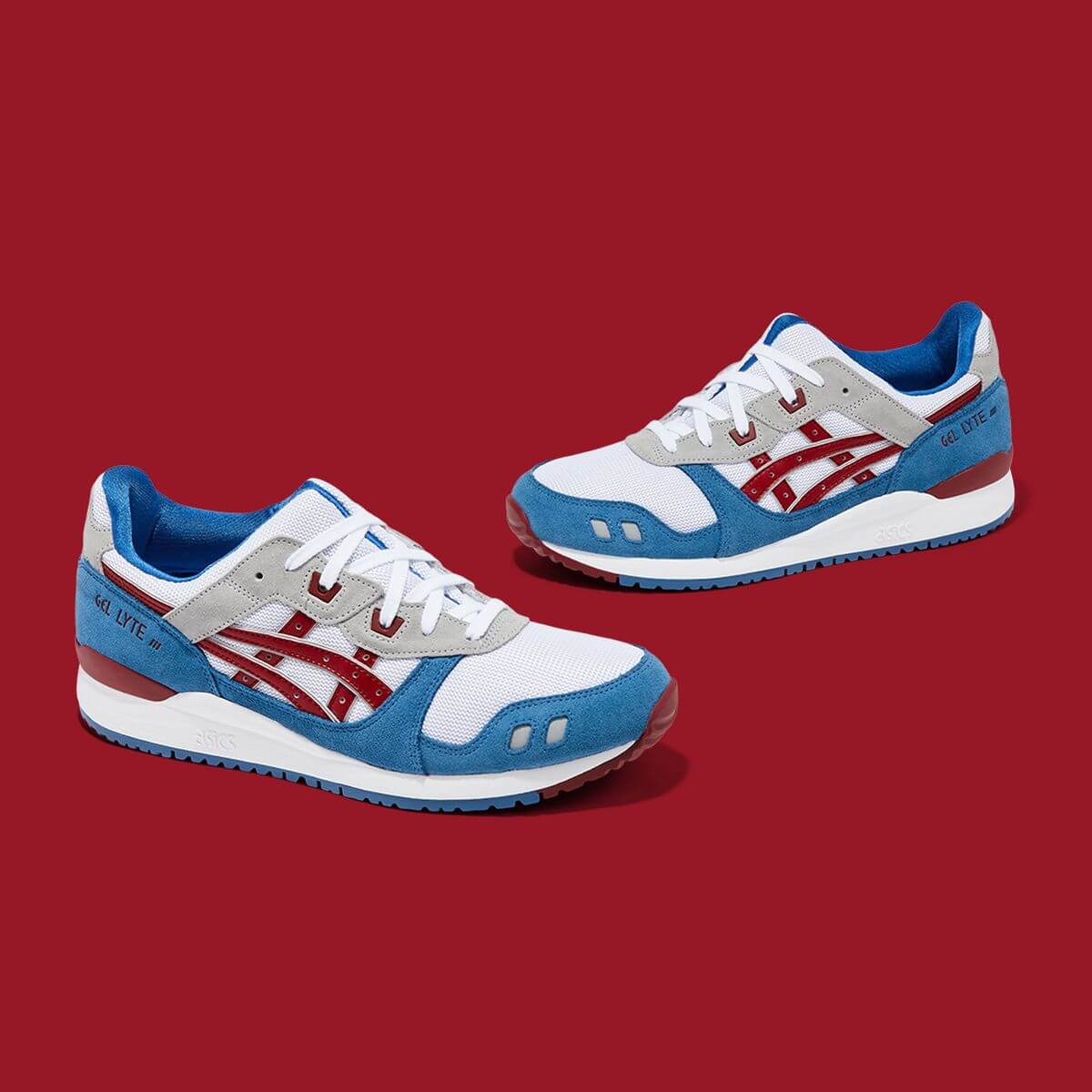 Just suede and mesh: ASICS GEL-LYTE III OG in Azure/Beet Juice & Sunflower/Carrier Grey