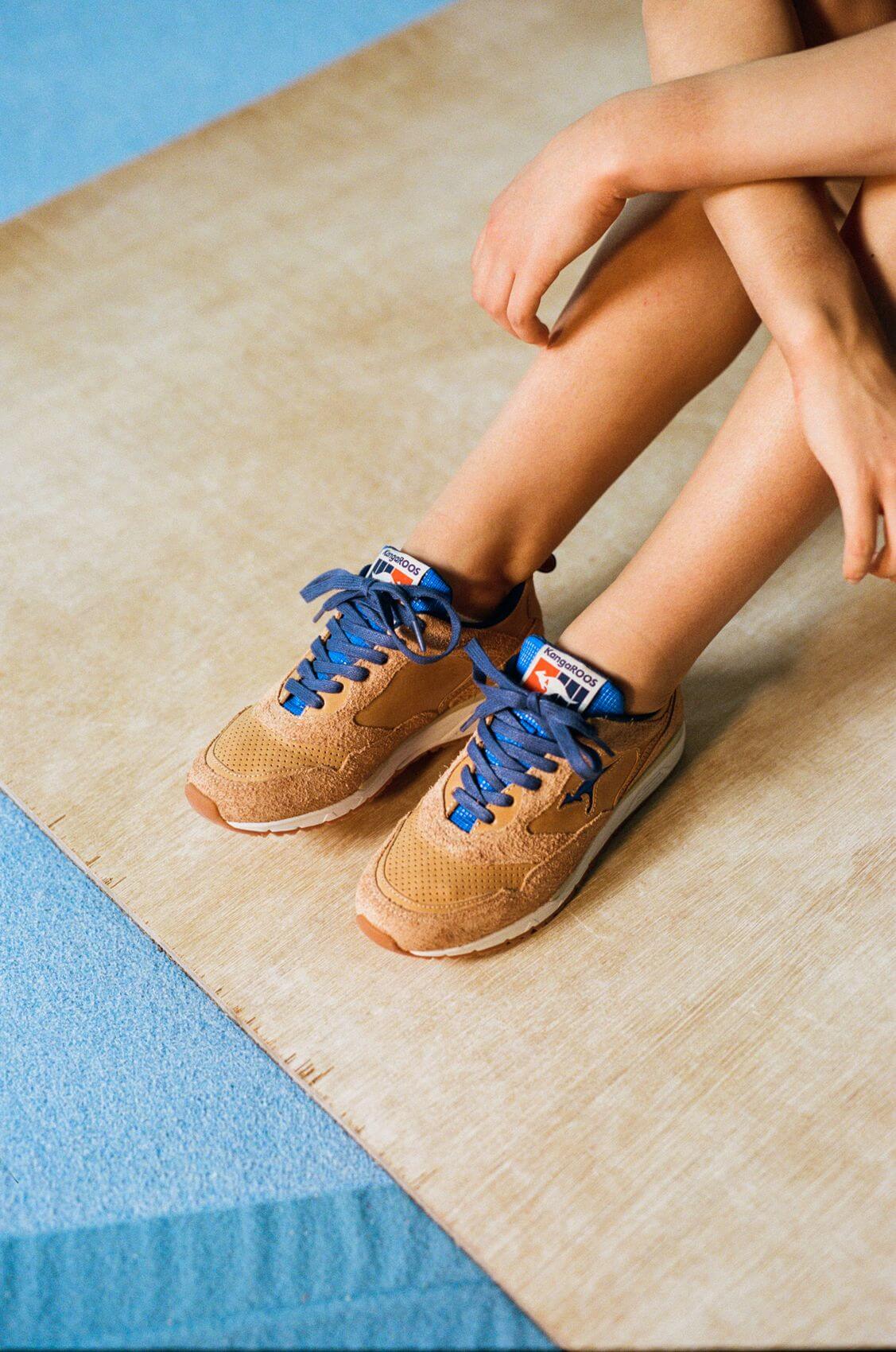 on feet - the KangaROOS x DTB (Deutscher Turner-Bund) - The DTB - brown/blue