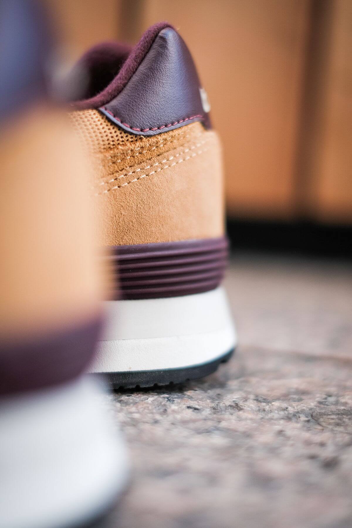 heel details of the New Balance - 574 History Class Pack - ML574BF2 - brown