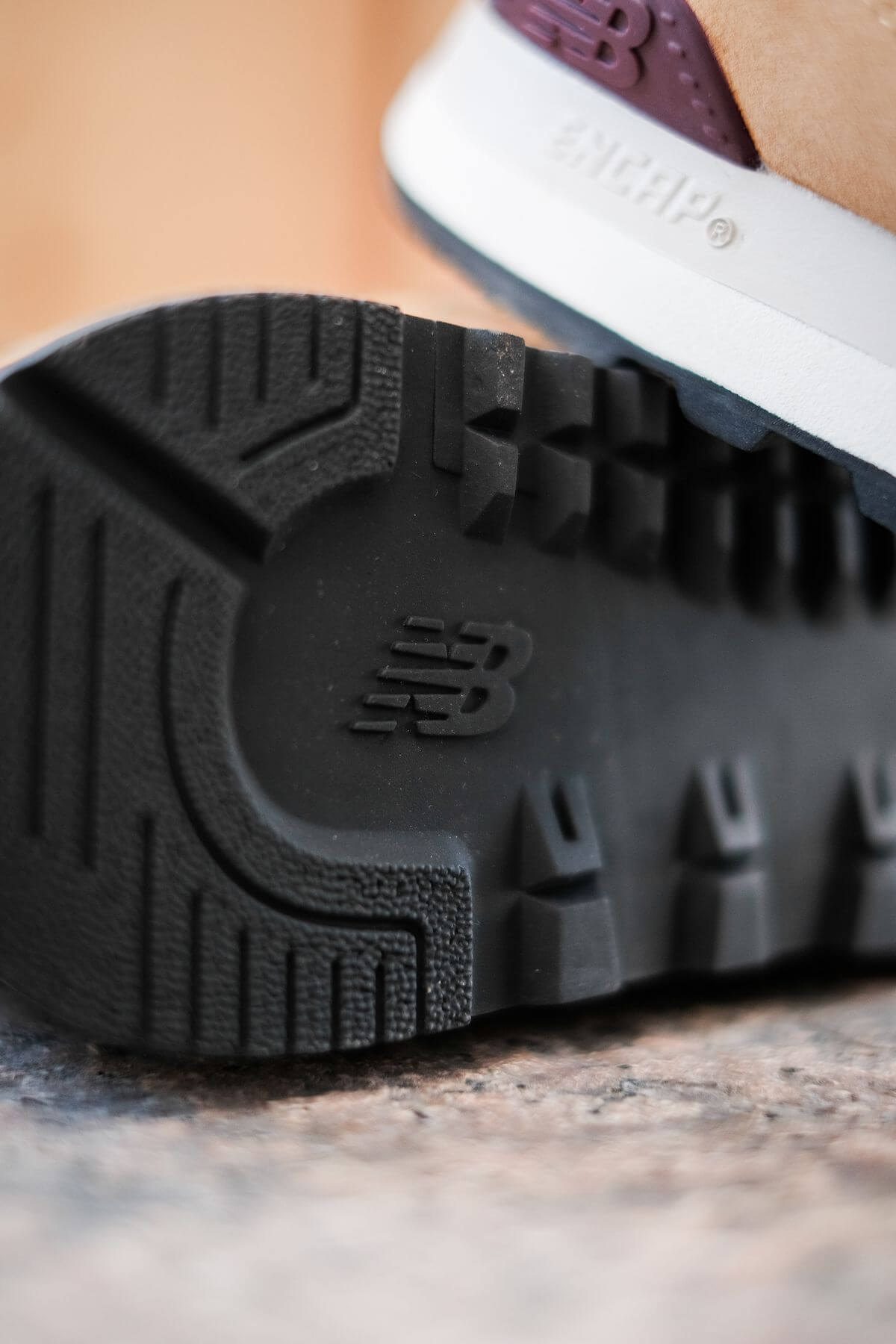 outsole details of the New Balance - 574 History Class Pack - ML574BF2 - brown