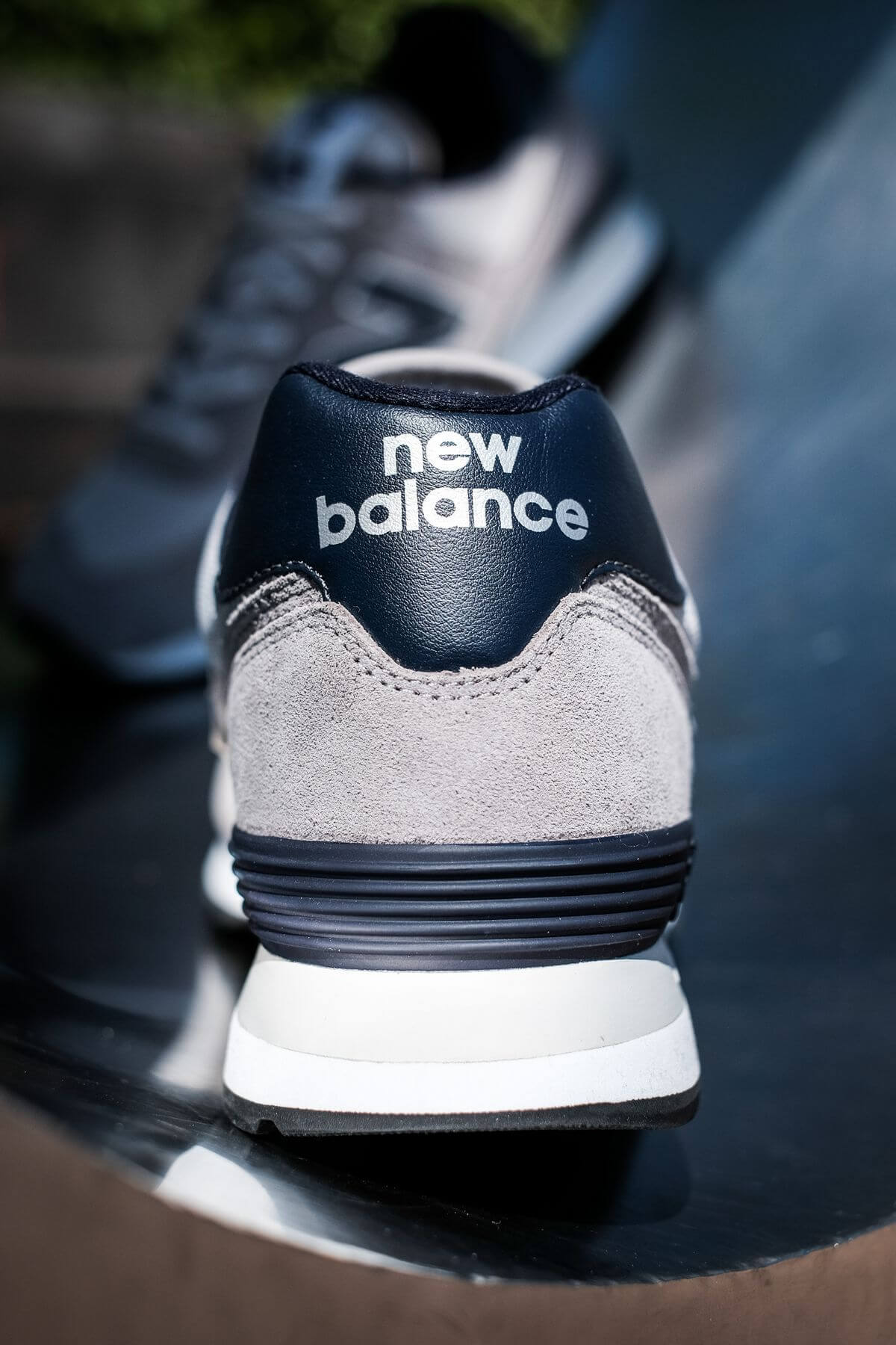 details heel part - New Balance - 574 History Class Pack - ML574BE2 - grey/navy