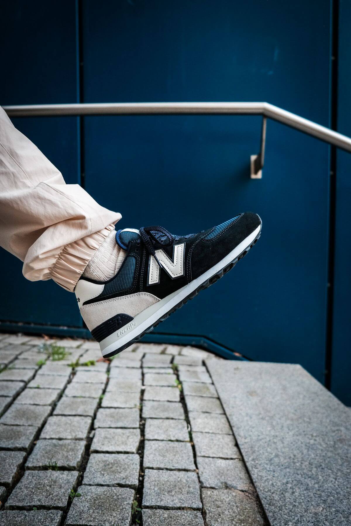 on feet - New Balance - 574 History Class Pack - ML574BD2 - navy