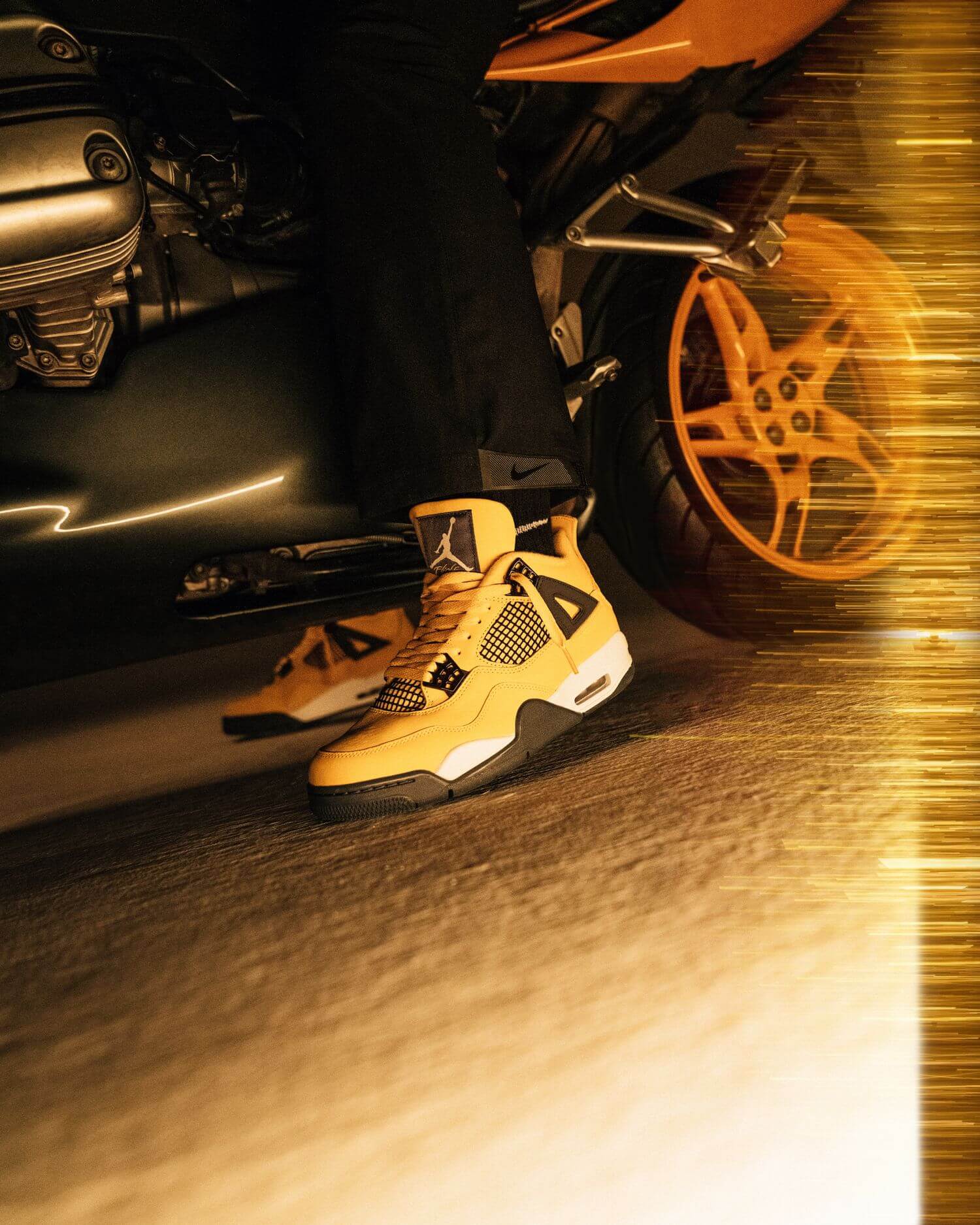 Nike Air Jordan 4 Retro - "Tour Yellow" - tour yellow/dark blue grey/white - CT8527-700