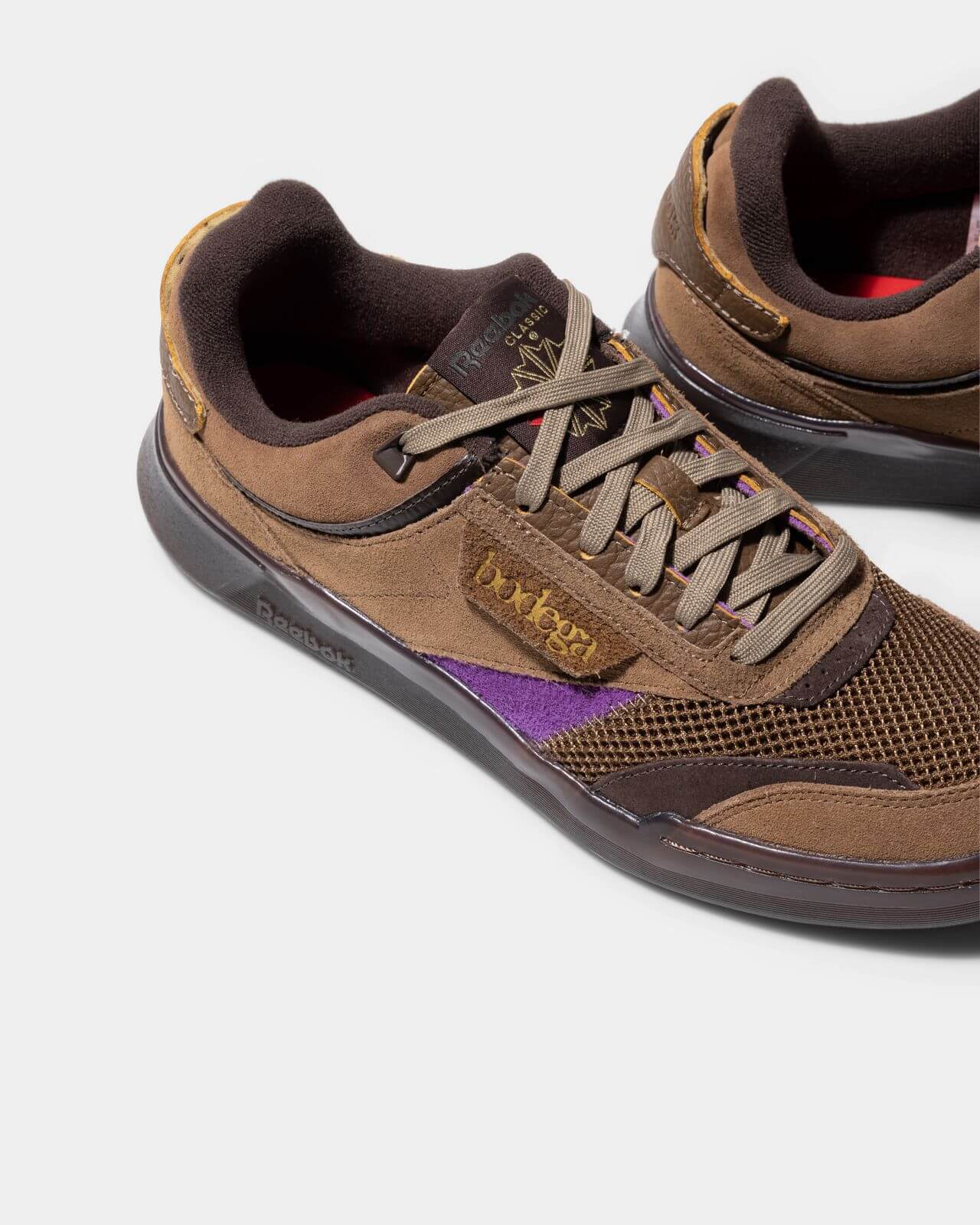 Reebok x Bodega - Club C Legacy - just brown/extreme purple/earth - H03360
