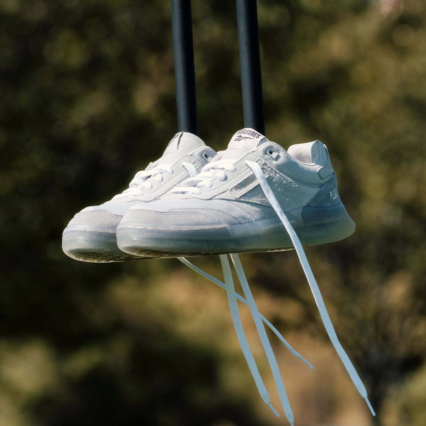 Reebok x Pleasures - Club C Legacy - pure grey 2 / pure grey 4 / straw - GW2639