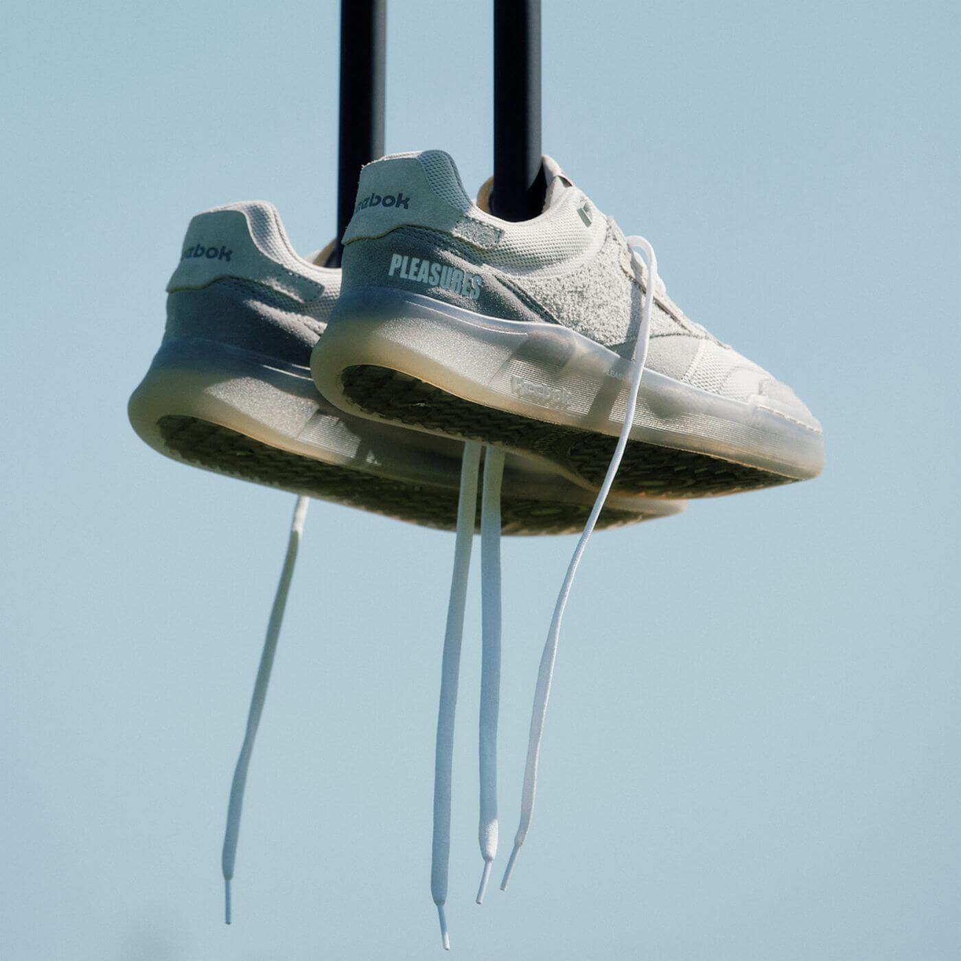 Reebok x Pleasures - Club C Legacy - pure grey 2 / pure grey 4 / straw - GW2639
