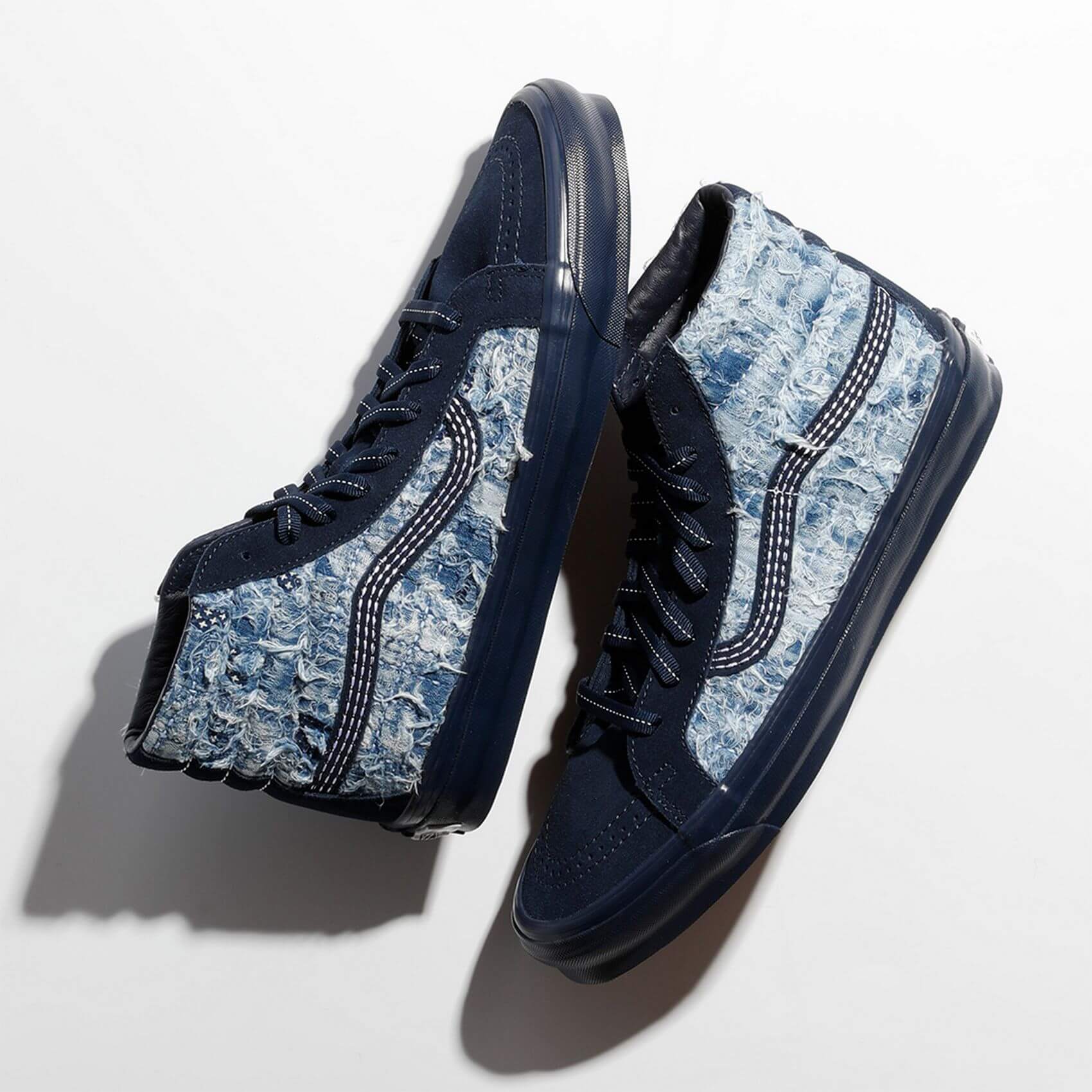 Vault by Vans x FDMTL - "Distressed Indigo Collection" feat. Vans OG Sk8-Hi LX