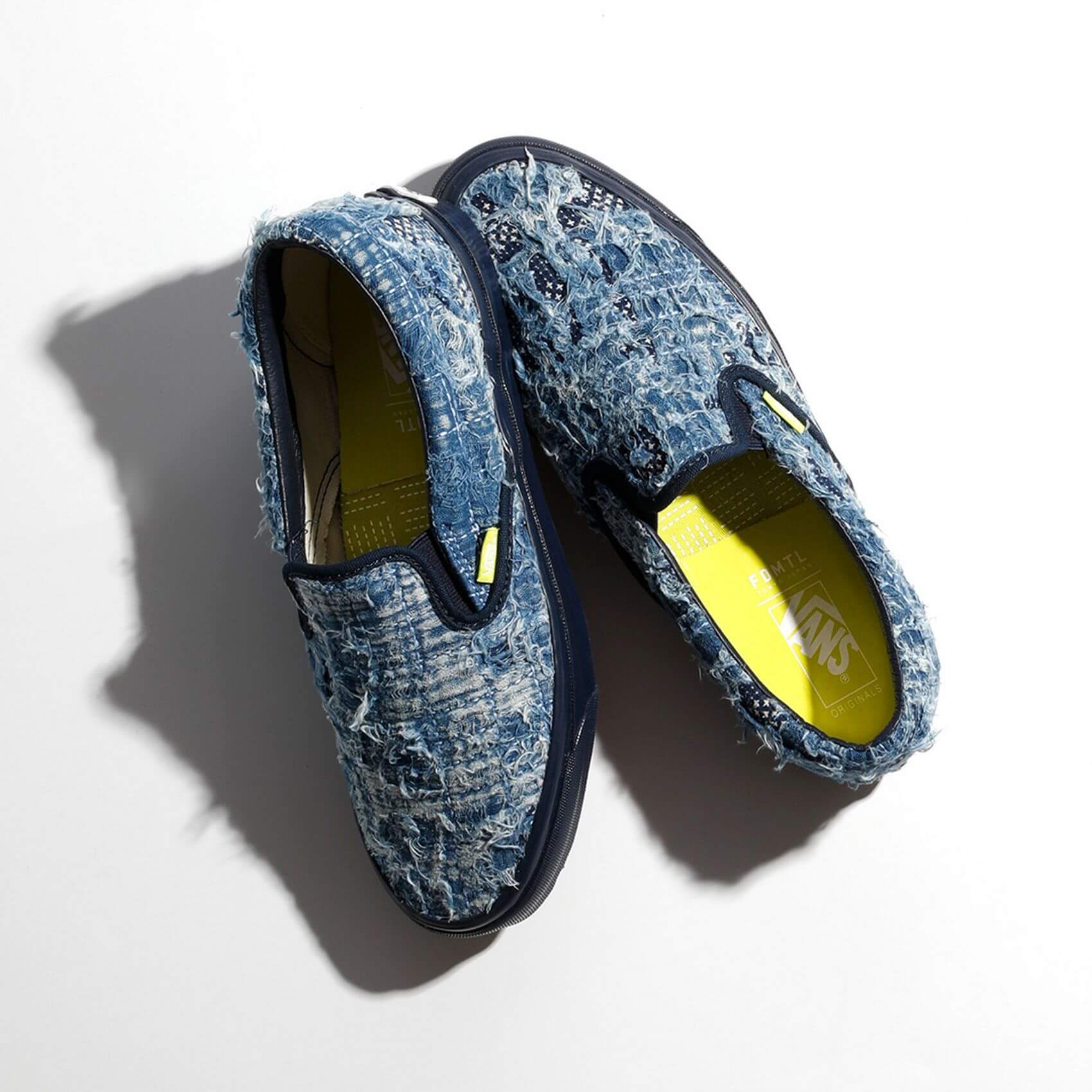Vault by Vans x FDMTL - "Distressed Indigo Collection" feat. Vans OG Slip-On LX
