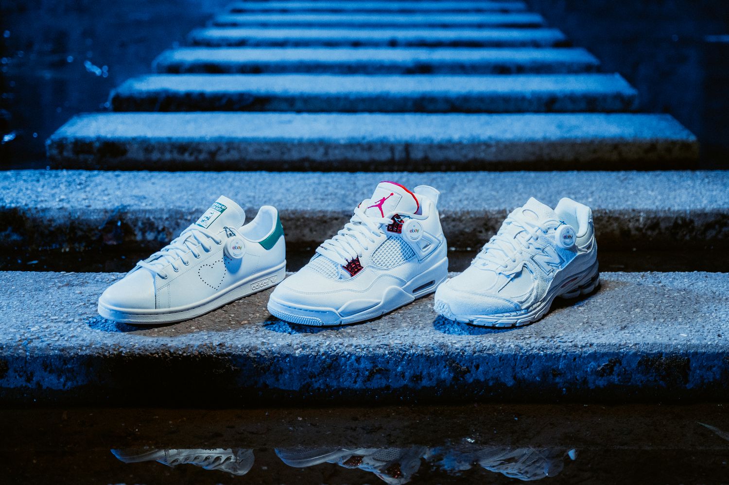 adidas Stan Smith Human Made / Nike Air Jordan 4 Metallic Red / New Balance 2002R Protection Pack