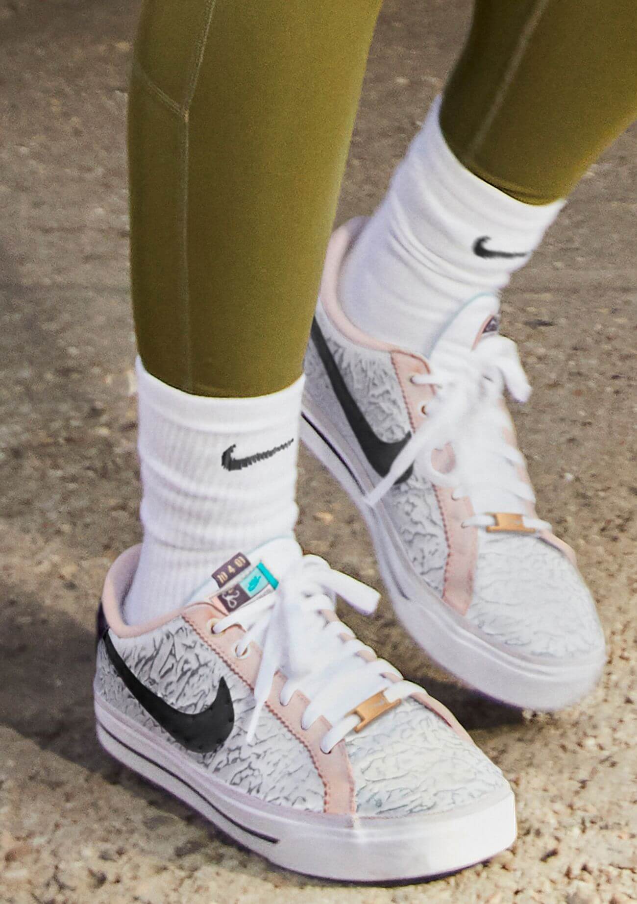 on feet photo of the NikeCourt Legacy AC