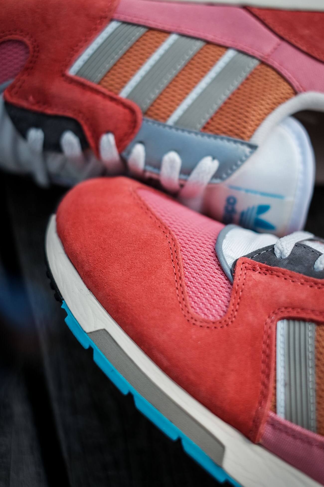 sneaker toe box - adidas - ZX 420 - crew red/ambient blush/cream white - H02128
