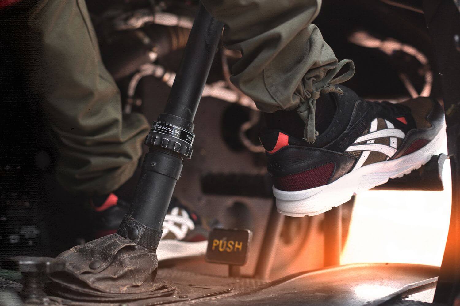 ASICS x Highs & Lows - Gel-Lyte V - "Medic" - black/olive/red/white - H50NK-8101