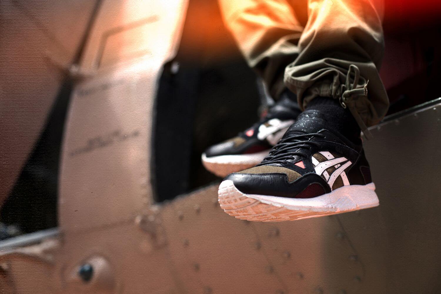 ASICS x Highs & Lows - Gel-Lyte V - "Medic" - black/olive/red/white - H50NK-8101
