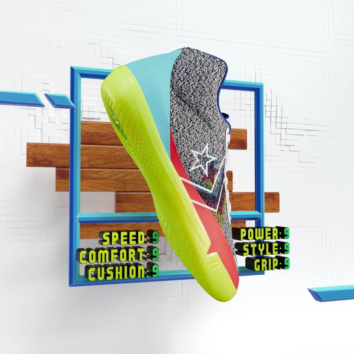 Converse x NBA Jam - All Star BB EVO - white/solar red/lemon venom - 171309C