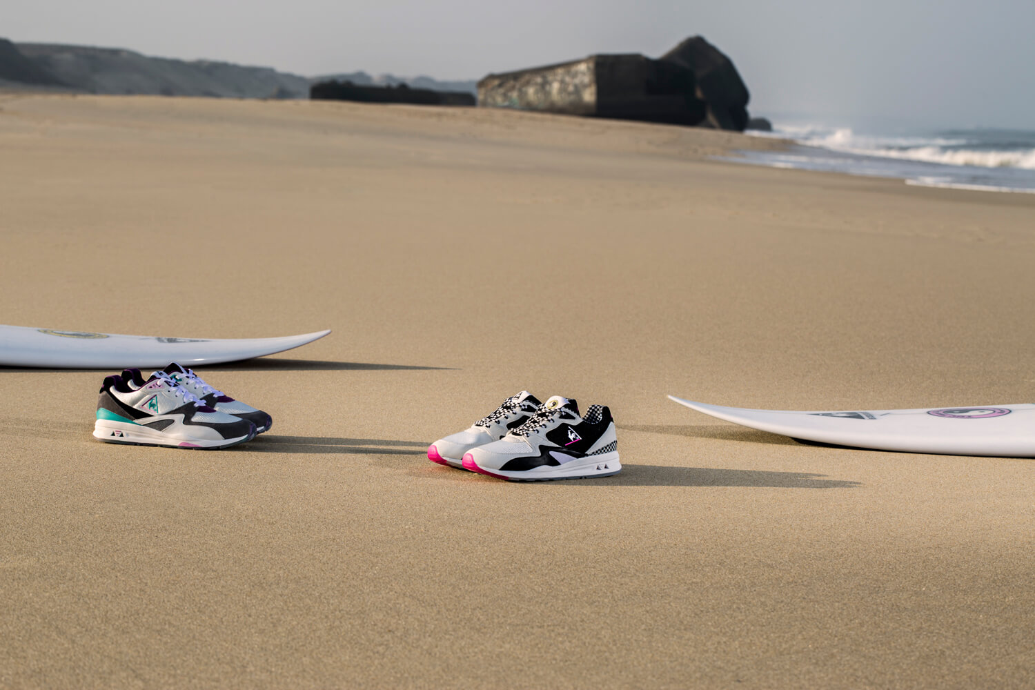Le Coq Sportif x Town & Country Surf Designs LCS R800 sneaker release pack