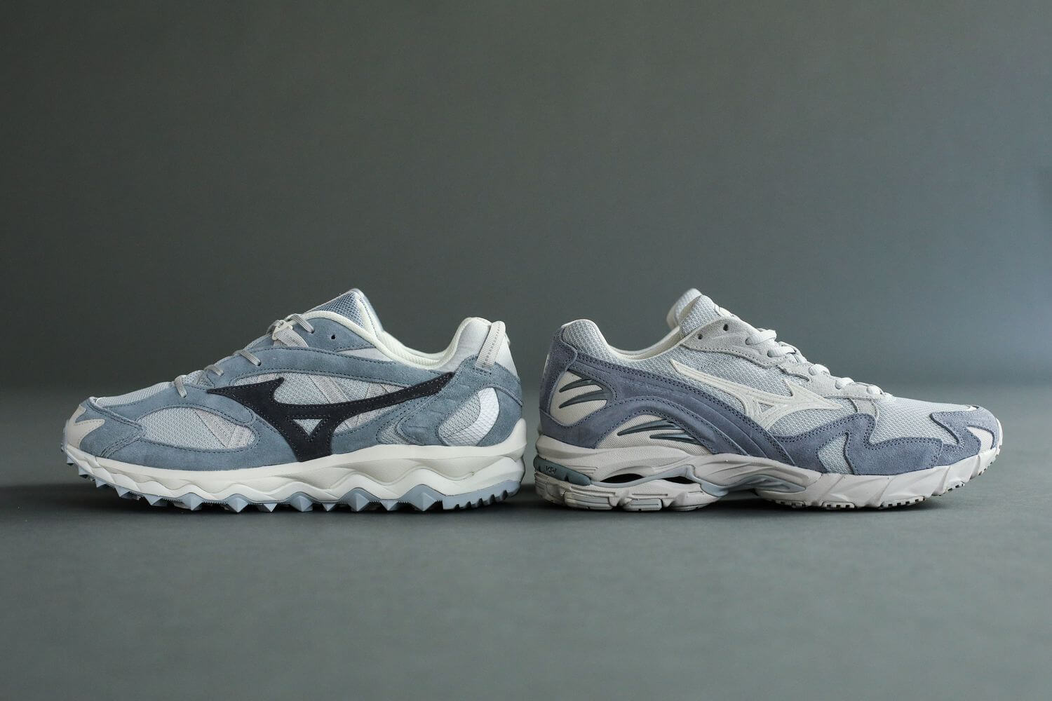 Mizuno Wave Mujin und Wave Rider 10 comparison