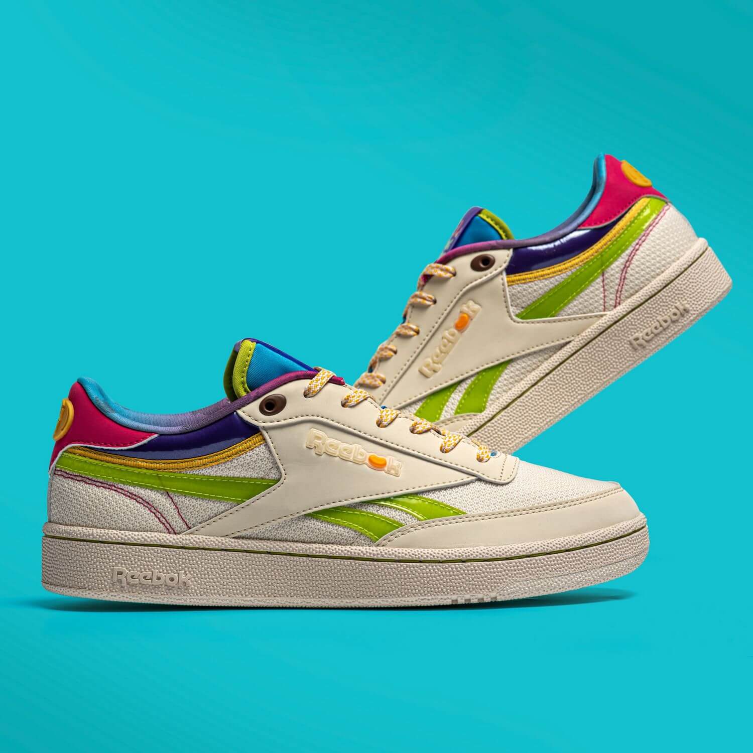 Reebok x Jelly Belly - Club C Revenge - cream white/sonic green/radiant aqua - GV8263