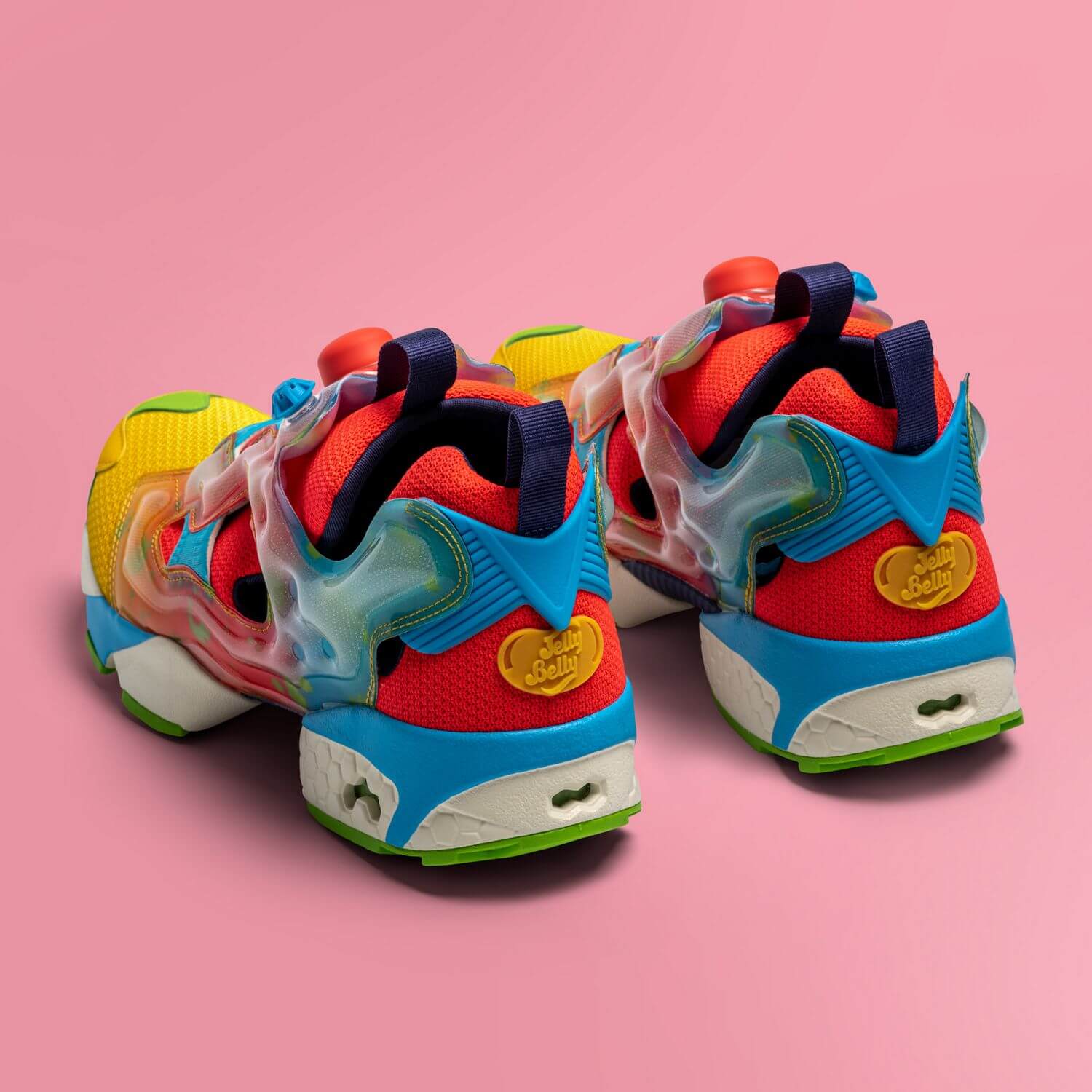 Reebok x Jelly Belly - Instapump Fury - retro yellow/neon cherry/blue blink - GW3388